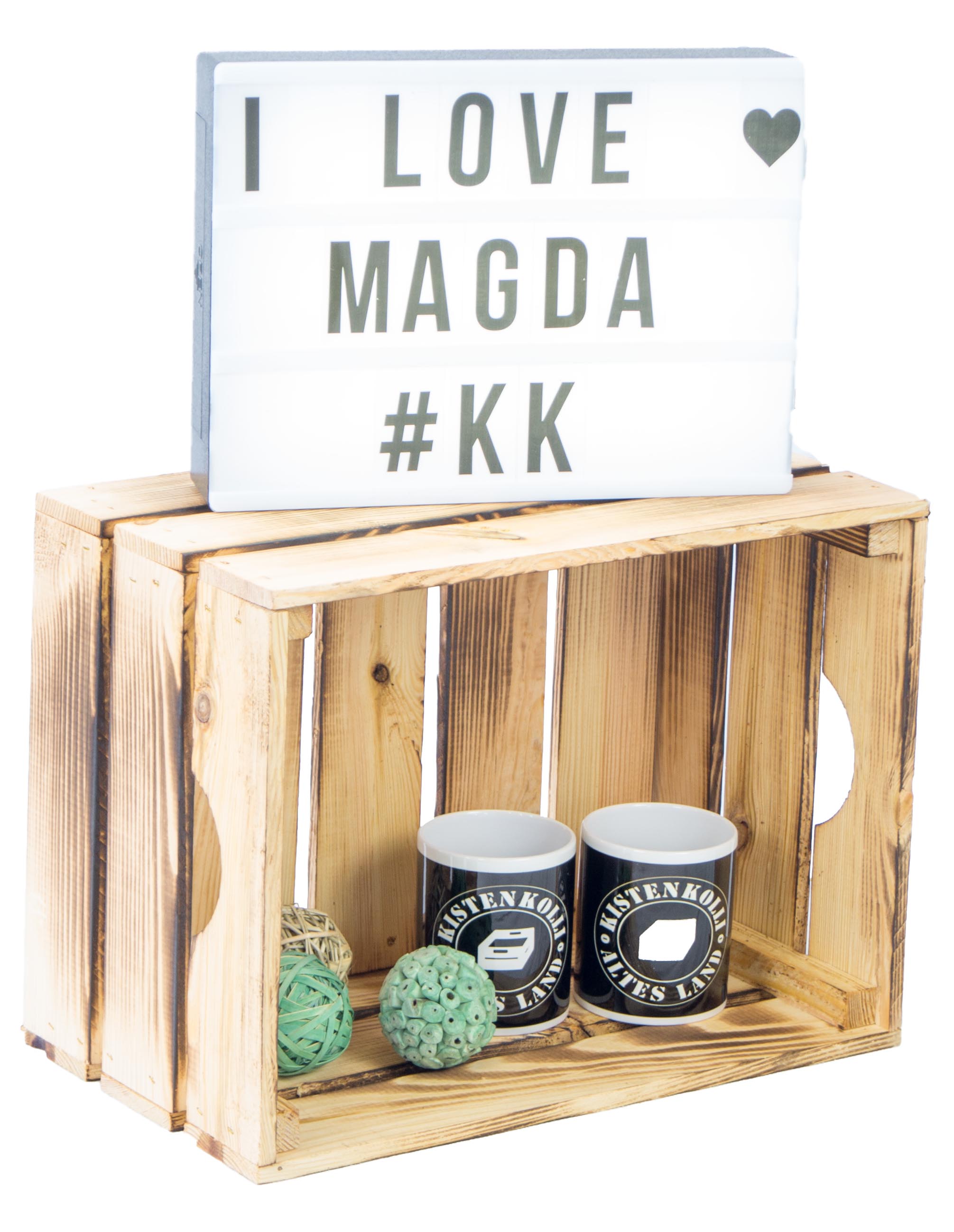 Gemüsekiste Magda geflammt 40x30x23cm Gemüsekiste Magda geflammt 40x30x23cm