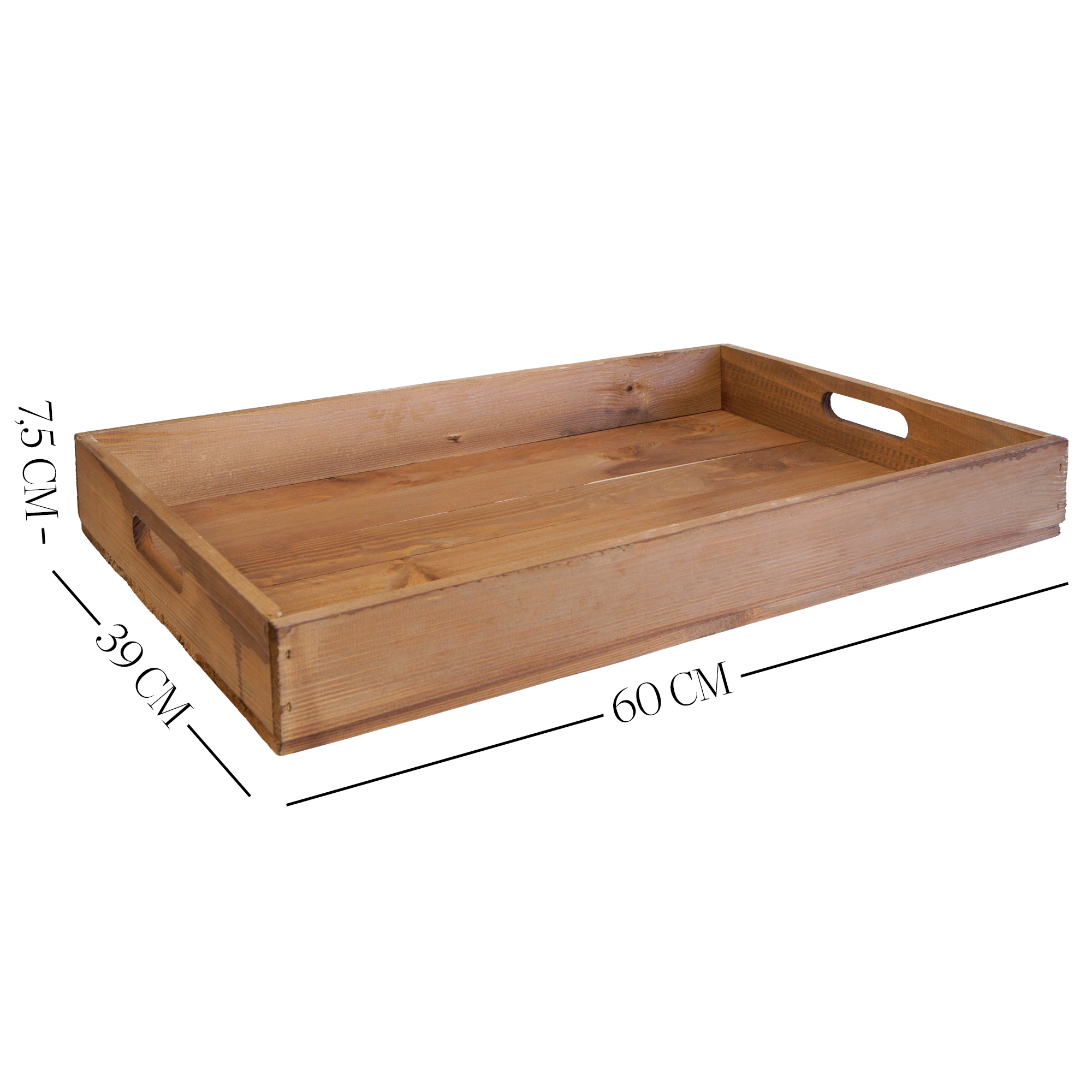 Serviertablett in braun 60x40x8cm Holztablett Frühstückstablet Bartablett Serviertablett in braun 60x40x8cm Holztablett Frühstückstablet Bartablett