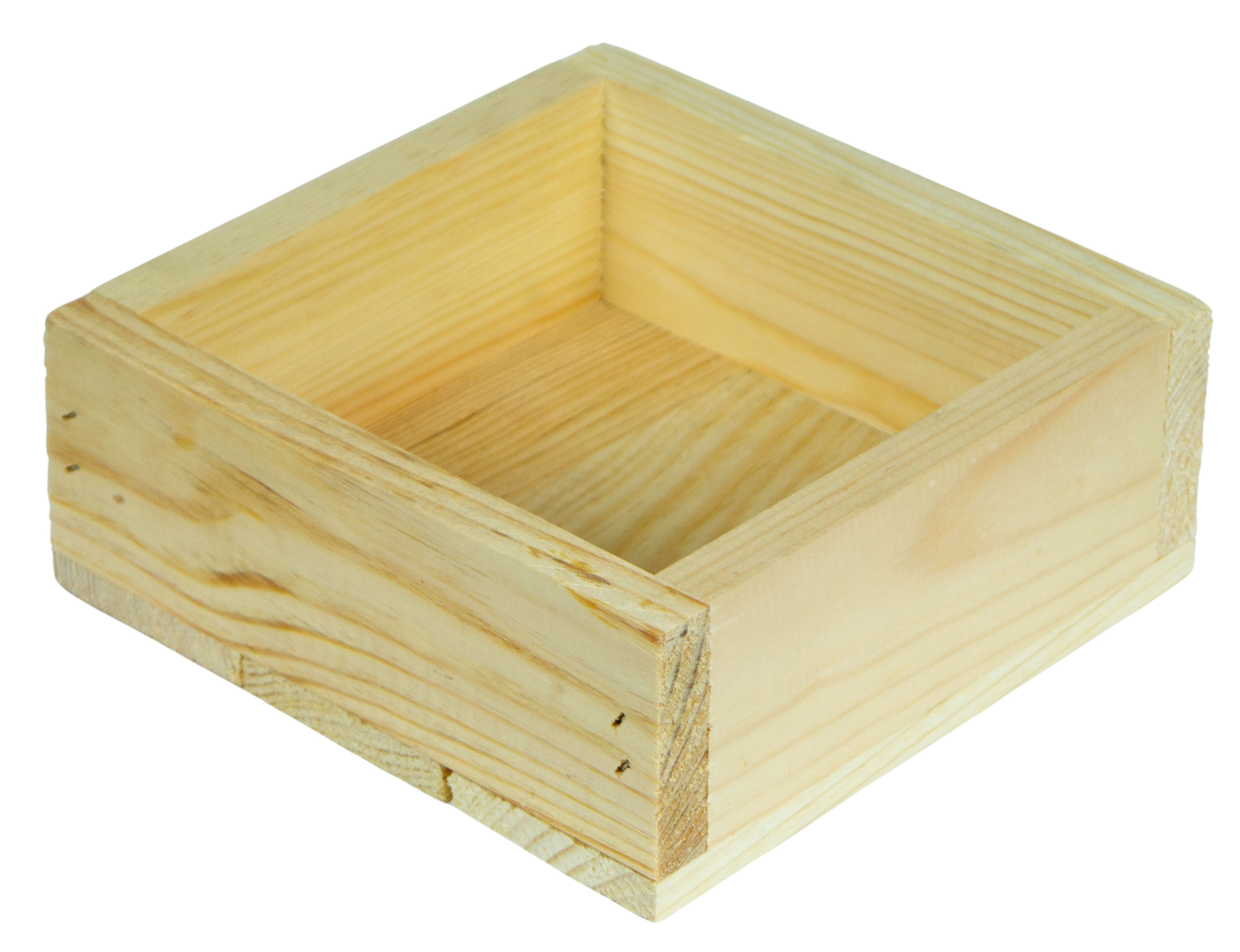 Kleines Dekotablett-Set aus 5 Holzkisten 40x40cm 8cm Höhe Kleines Dekotablett-Set aus 5 Holzkisten 40x40cm 8cm Höhe