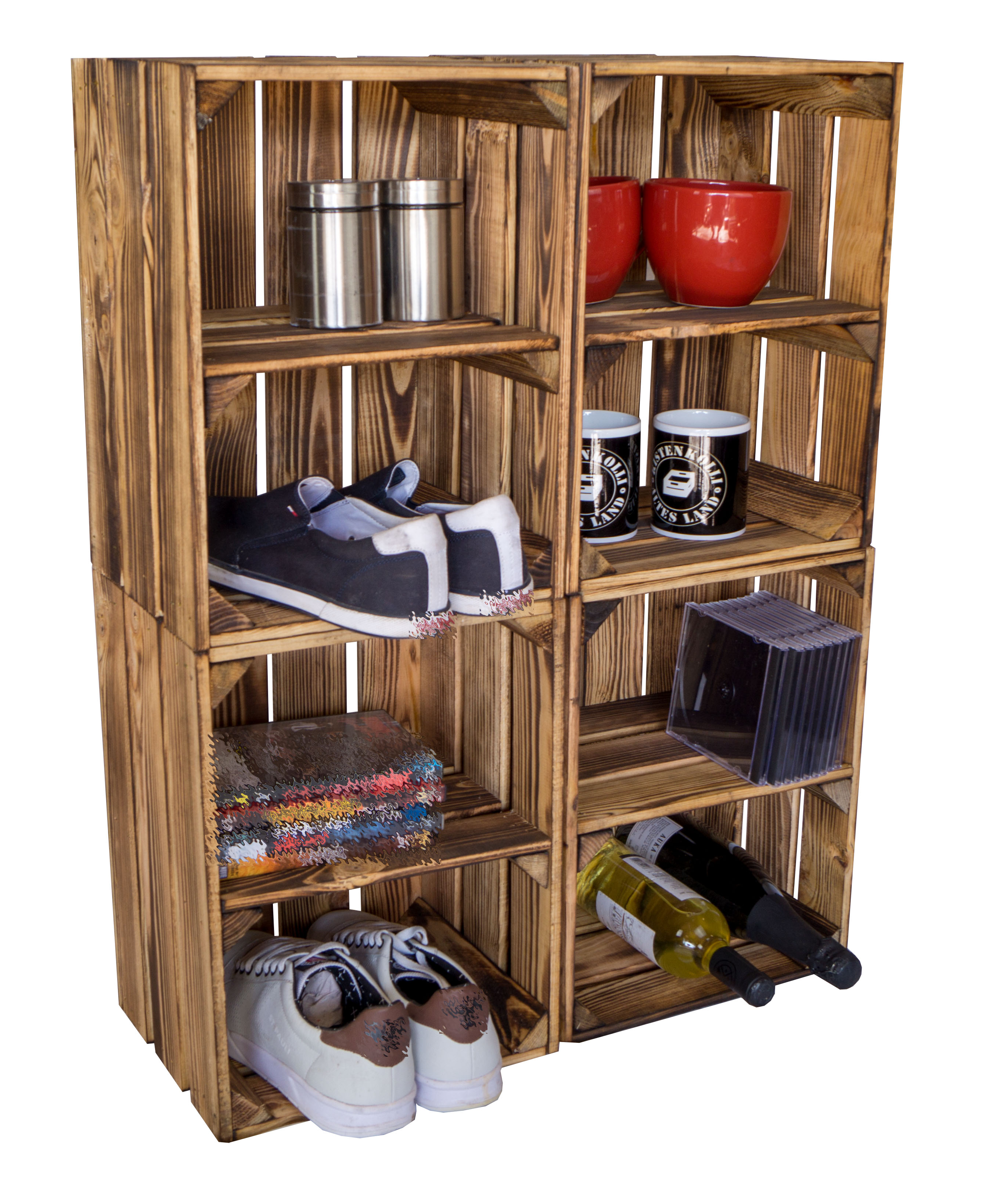 Obstkiste Bella Quer geflammt Obstkiste Bella Quer geflammt