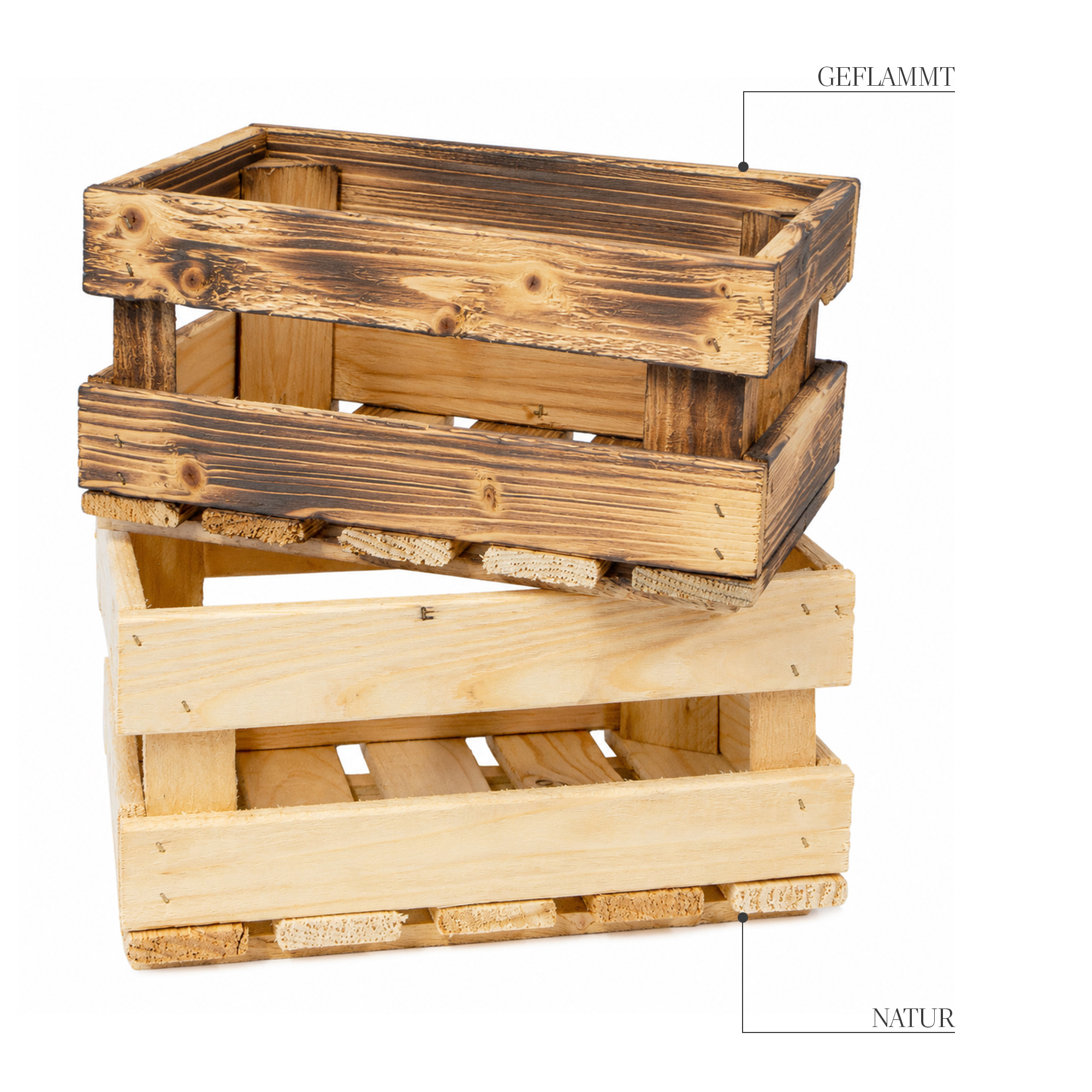 Holzkiste HENNE – Dekorative Aufbewahrungskiste aus Holz in Natur oder geflammt | 30 x 20 x 15 cm Holzkiste HENNE – Dekorative Aufbewahrungskiste aus Holz in Natur oder geflammt | 30 x 20 x 15 cm Natur
