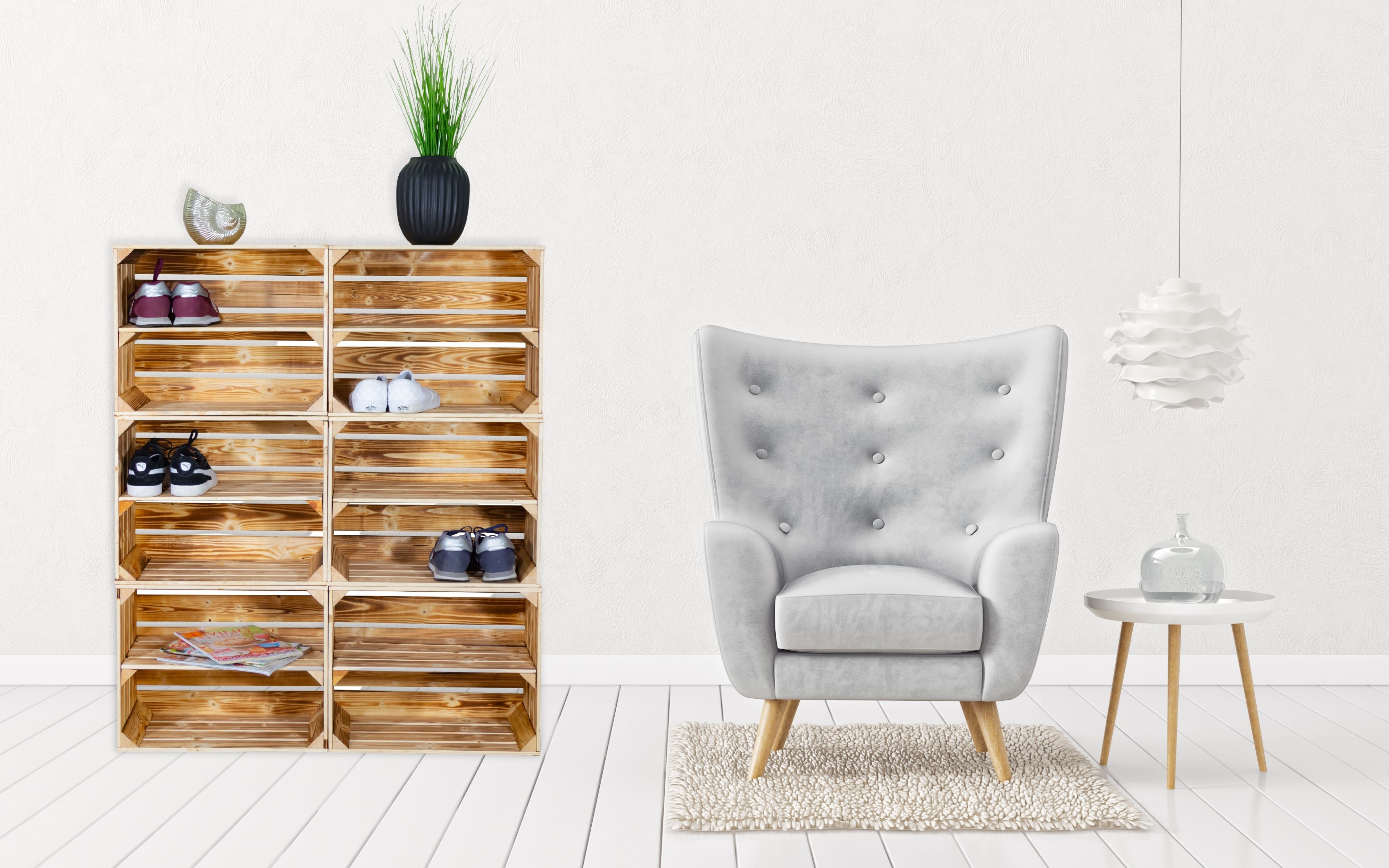 Schuhregal Schrank "Frankfurt" zum Verstauen von Schuhen