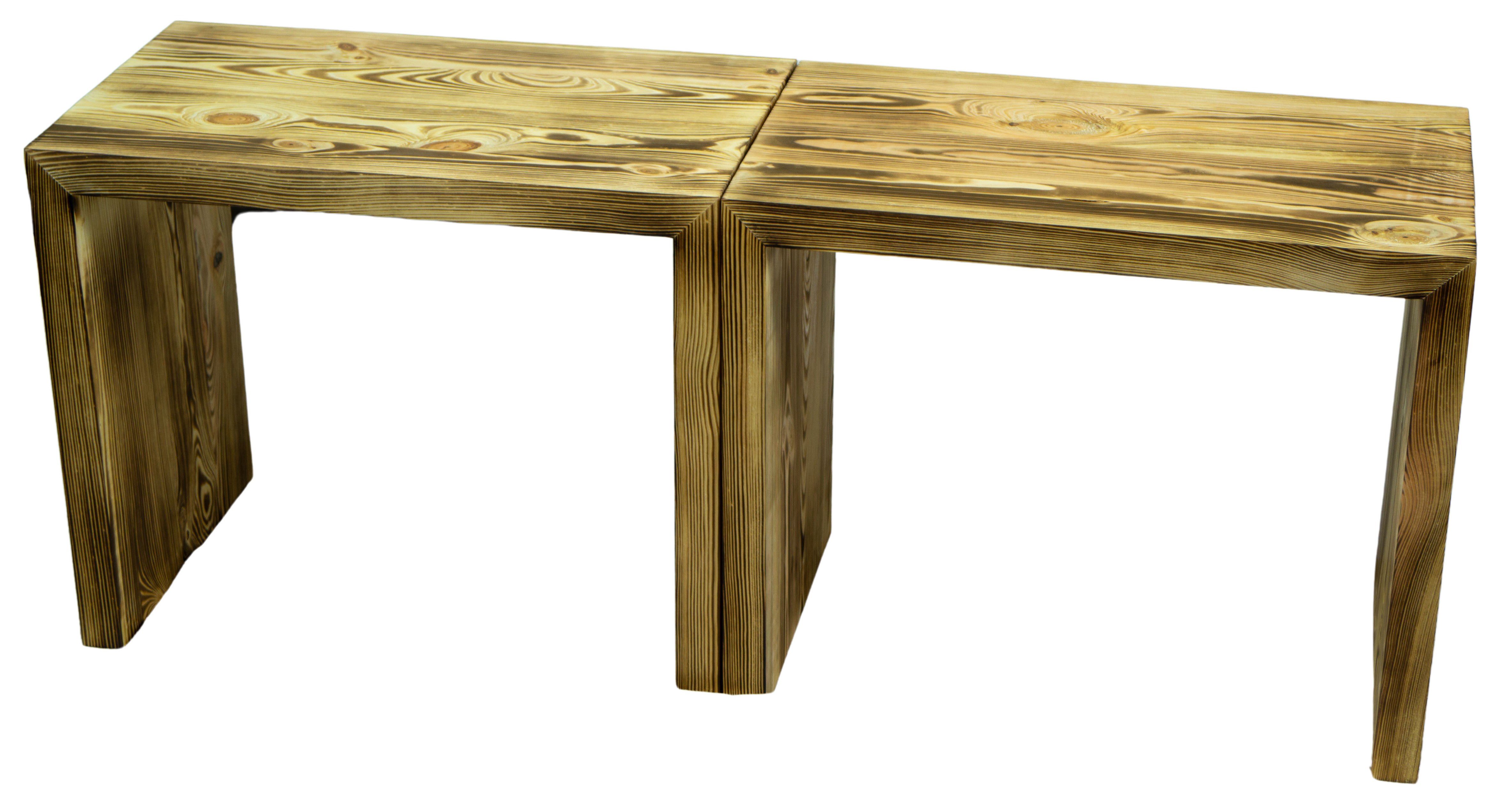 Beistelltisch 50x40x40cm Sitzhocker in geflammt Beistelltisch 50x40x40cm Sitzhocker in geflammt