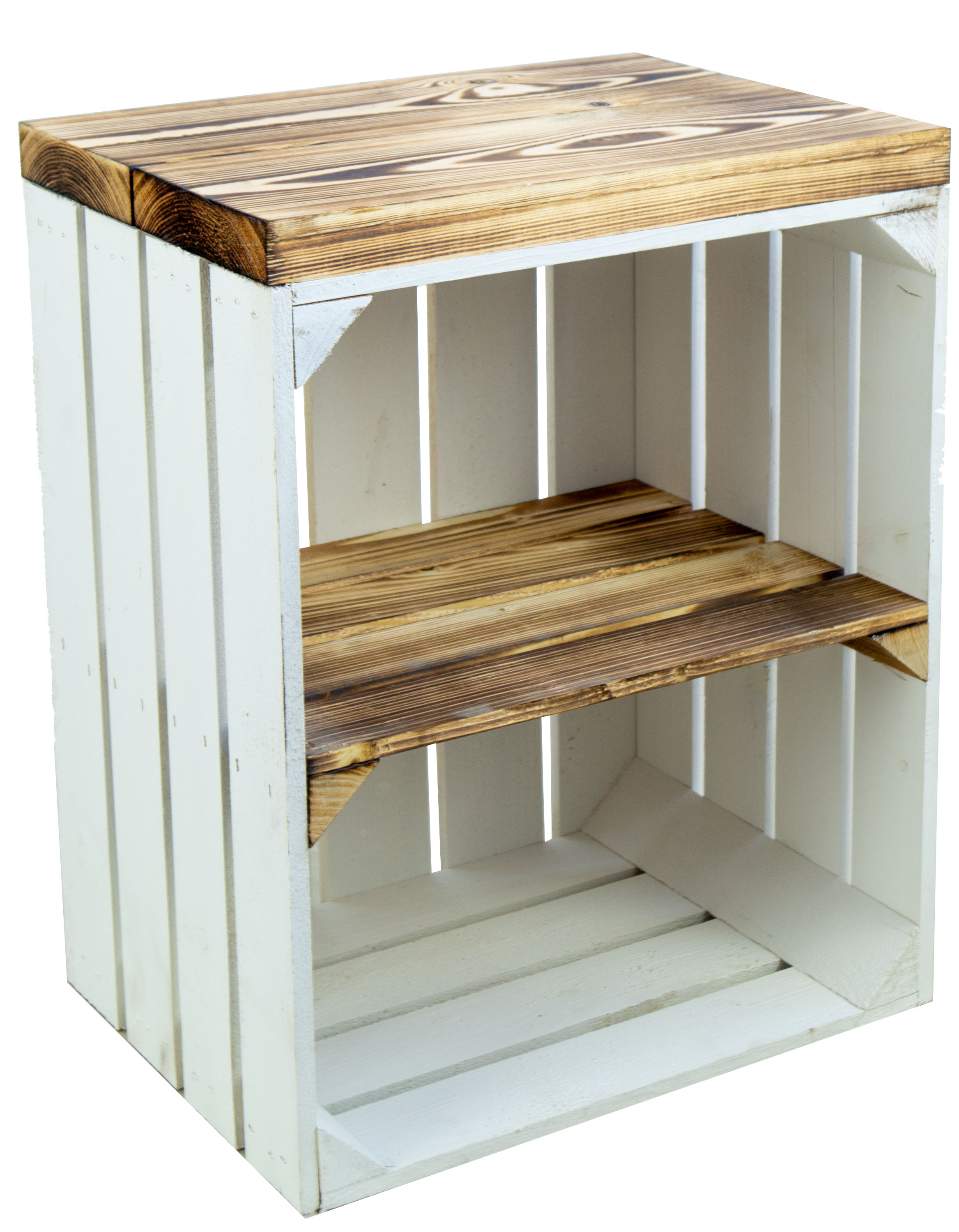 Hocker Anne weiss flam Quer flam Planke Hocker Anne weiss flam Quer flam Planke