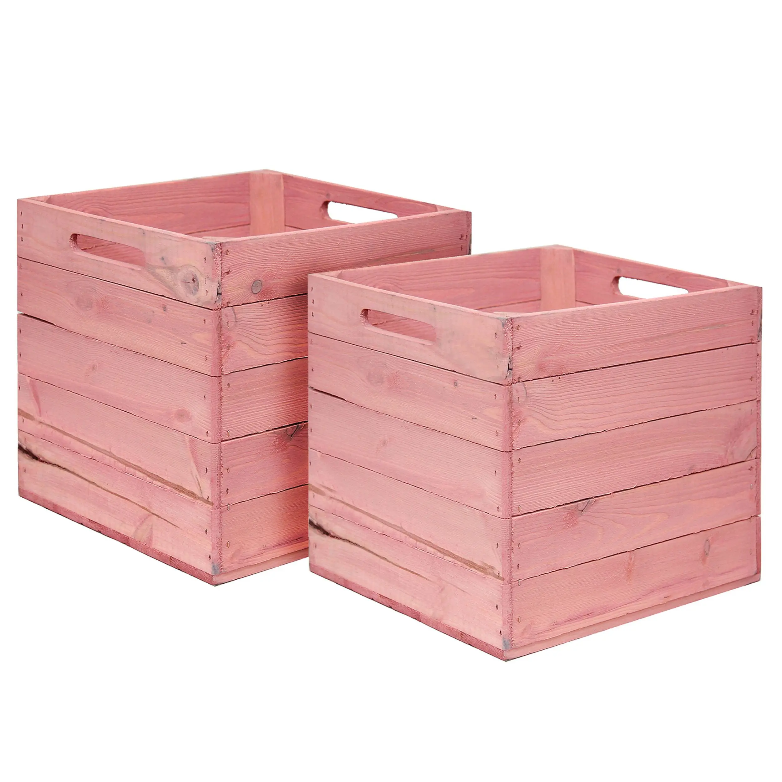 Holzkiste in Rosa für Kallax Regale 33x37,5x32,5cm Holzkiste in Rosa für Kallax Regale 33x37,5x32,5cm