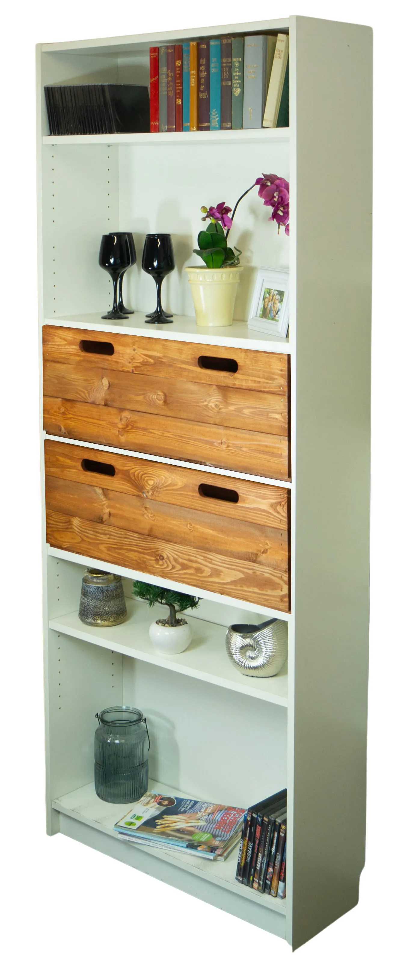 Große Einschubkiste passend für Billy-Regale in ocker 76x25x27cm