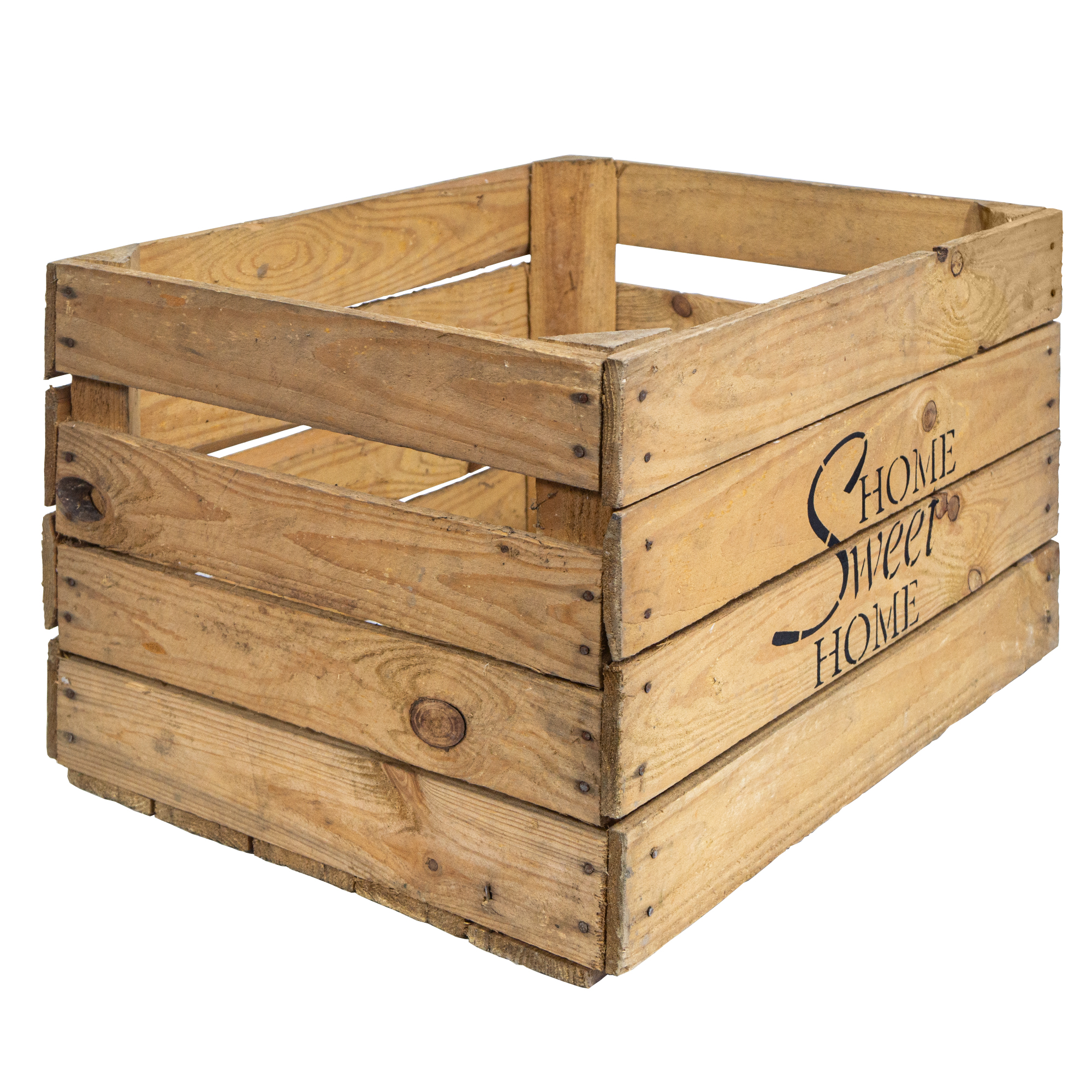 Obstkiste Home Sweet Home HSH Natur gebraucht