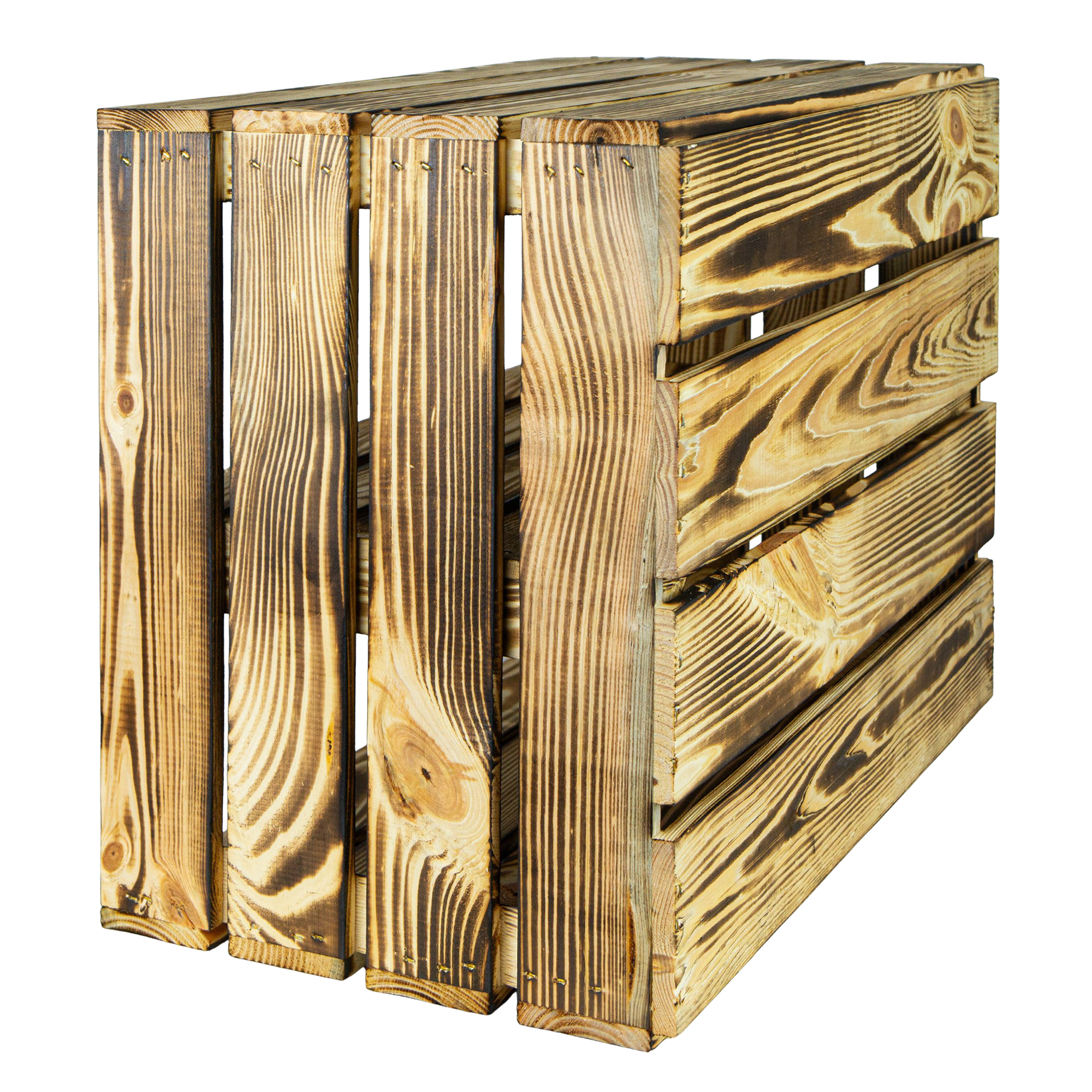 Geflammte Kiste für Schuh-und Bücherregal 50x40x30cm Geflammte Kiste für Schuh-und Bücherregal 50x40x30cm