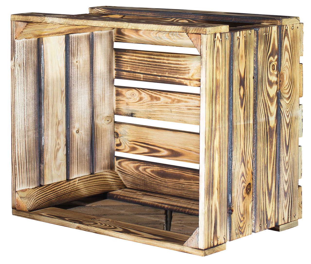 Geflammte Apfelkiste Display Edition 50x40x30cm
