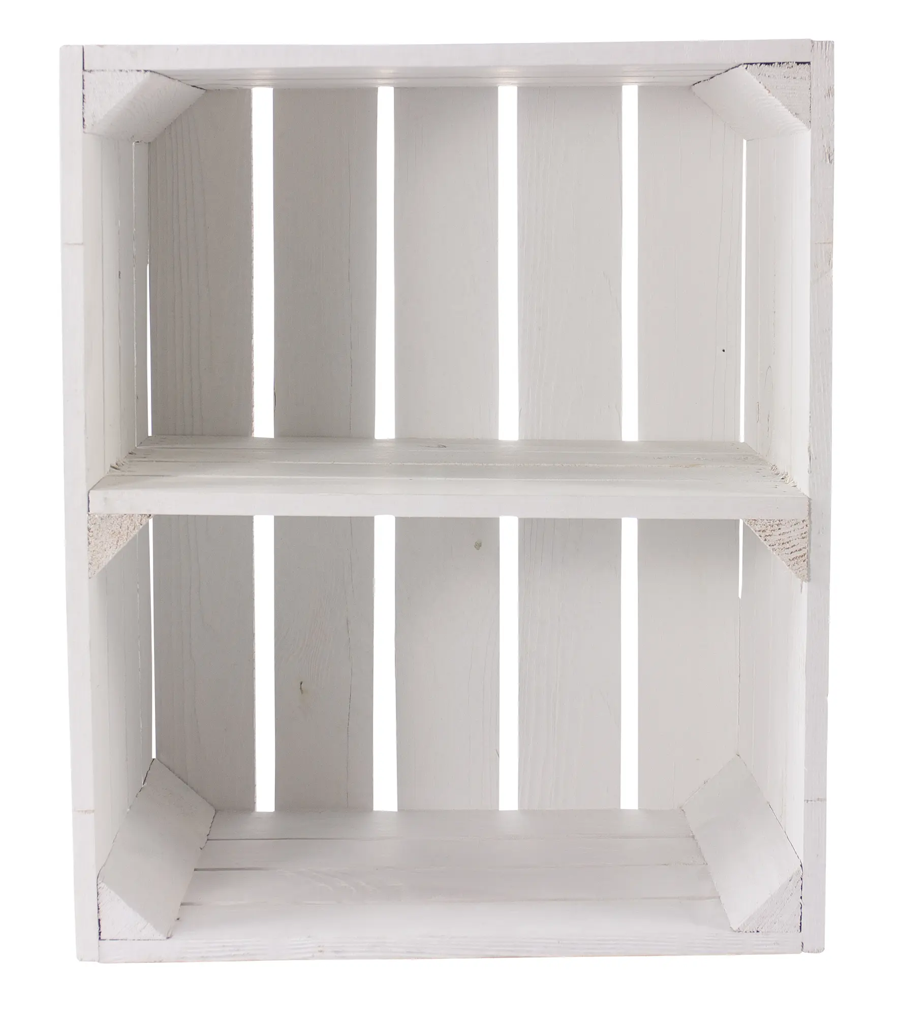 Weiße Kiste für Schuh-und Bücherregal "quer" 50x40x30cm