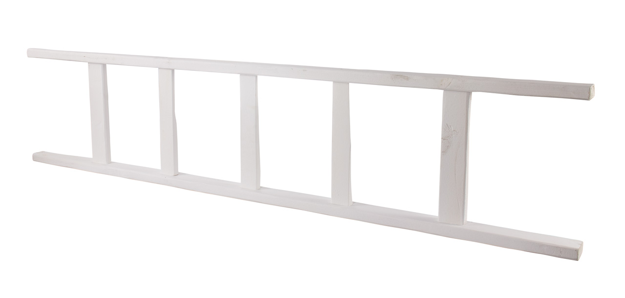 Neue weiße Holzleiter "Altländer Art" 165cm