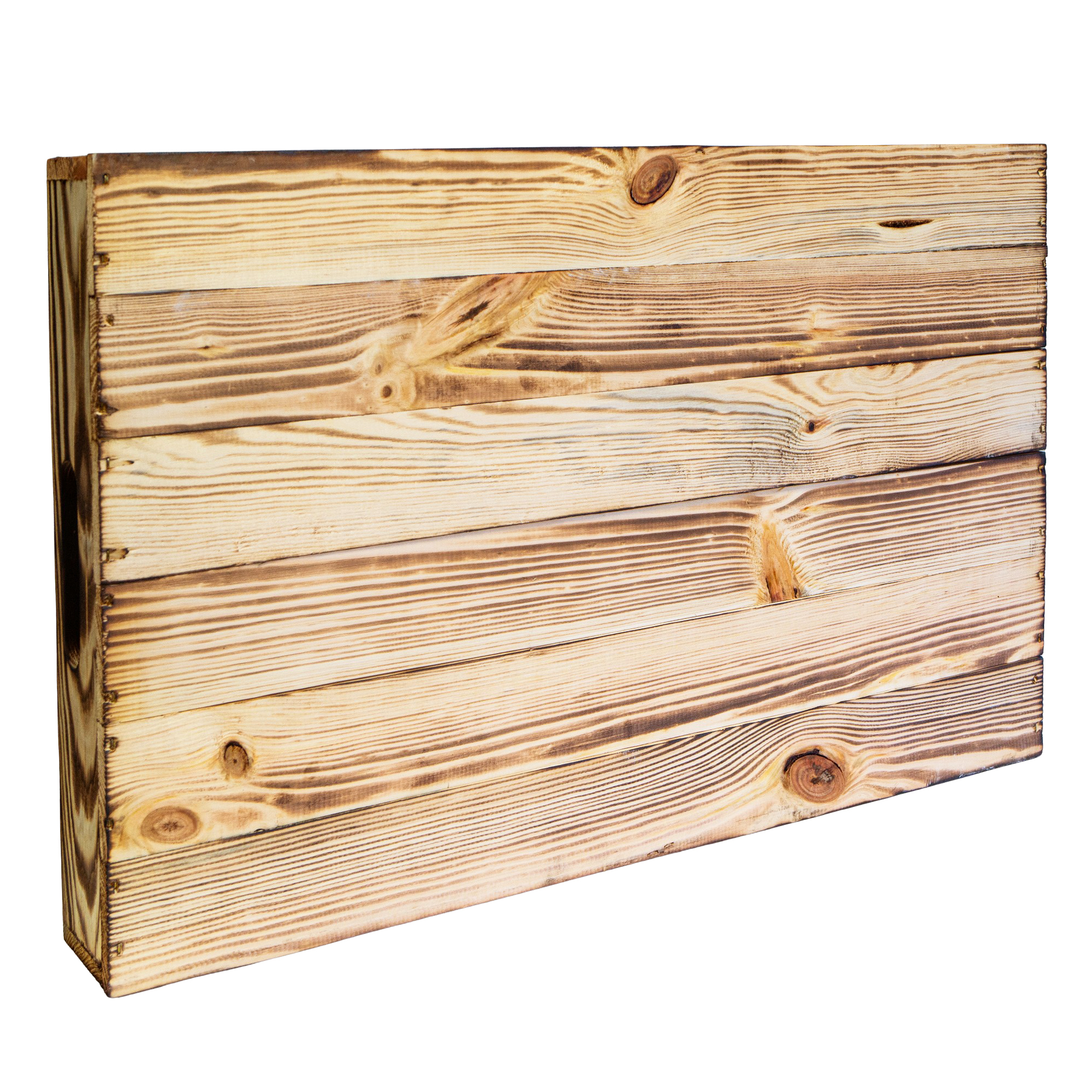 Serviertablett in geflammt 60x40x8cm Holztablett Frühstückstablet Bartablett
