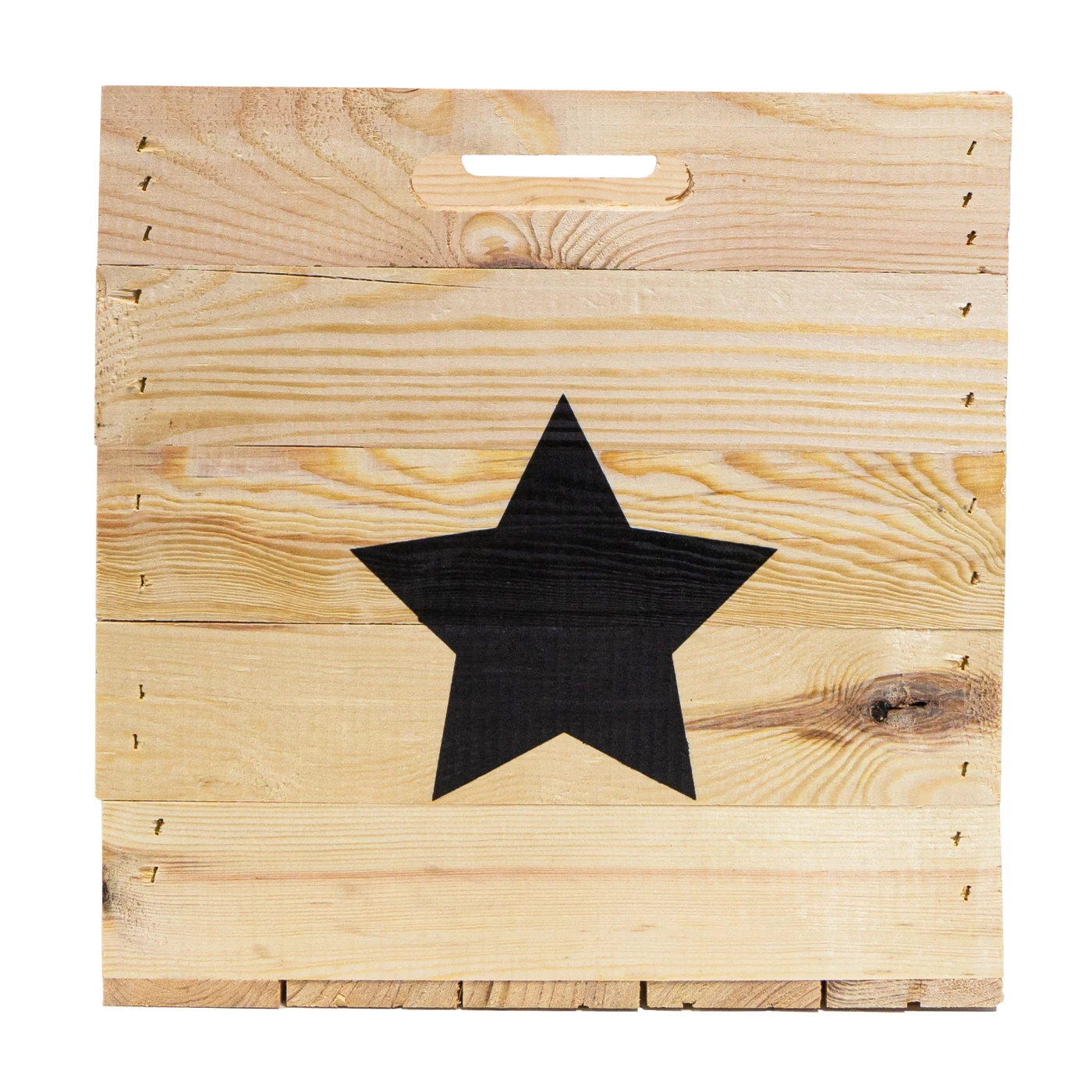 Aufbewahrungskiste Kallax Natur Stern schwarz passend für Kallax und Expeditregale Regaleinsatz