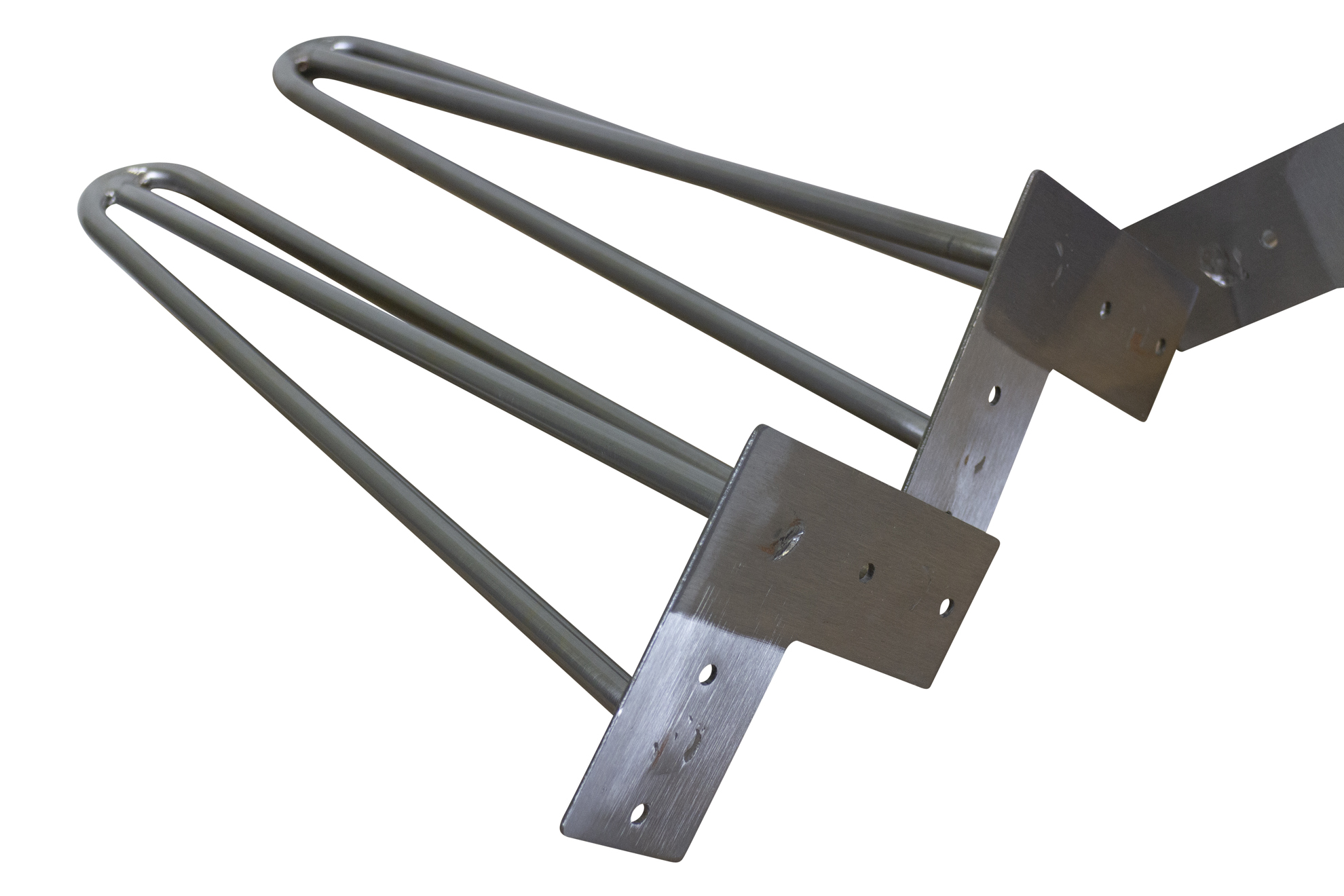 Hairpin Legs Tischbeine 2 Stangen/36cm "grau" 4er Set
