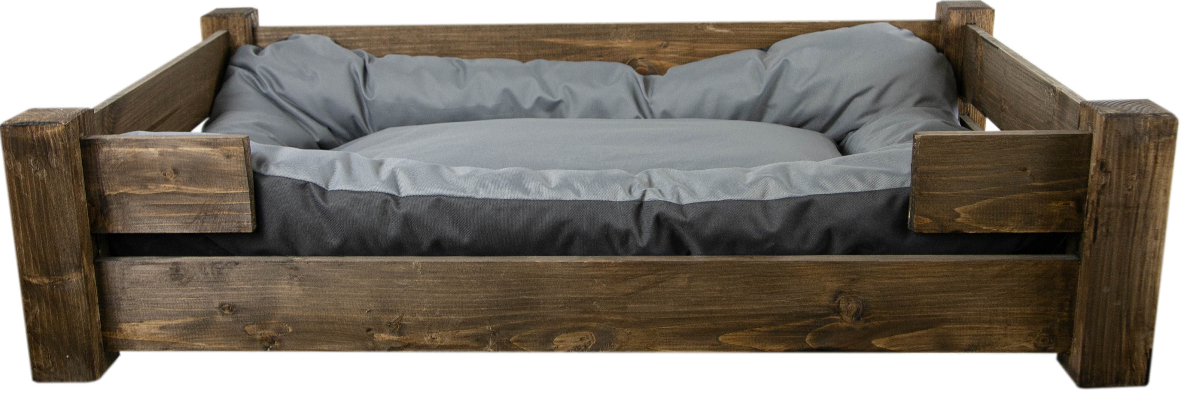 Hundebett Winston XXL Palisander mit Füßen mit Kissen grau 100x60x25cm Hundebett Winston XXL Palisander mit Füßen mit Kissen grau 100x60x25cm