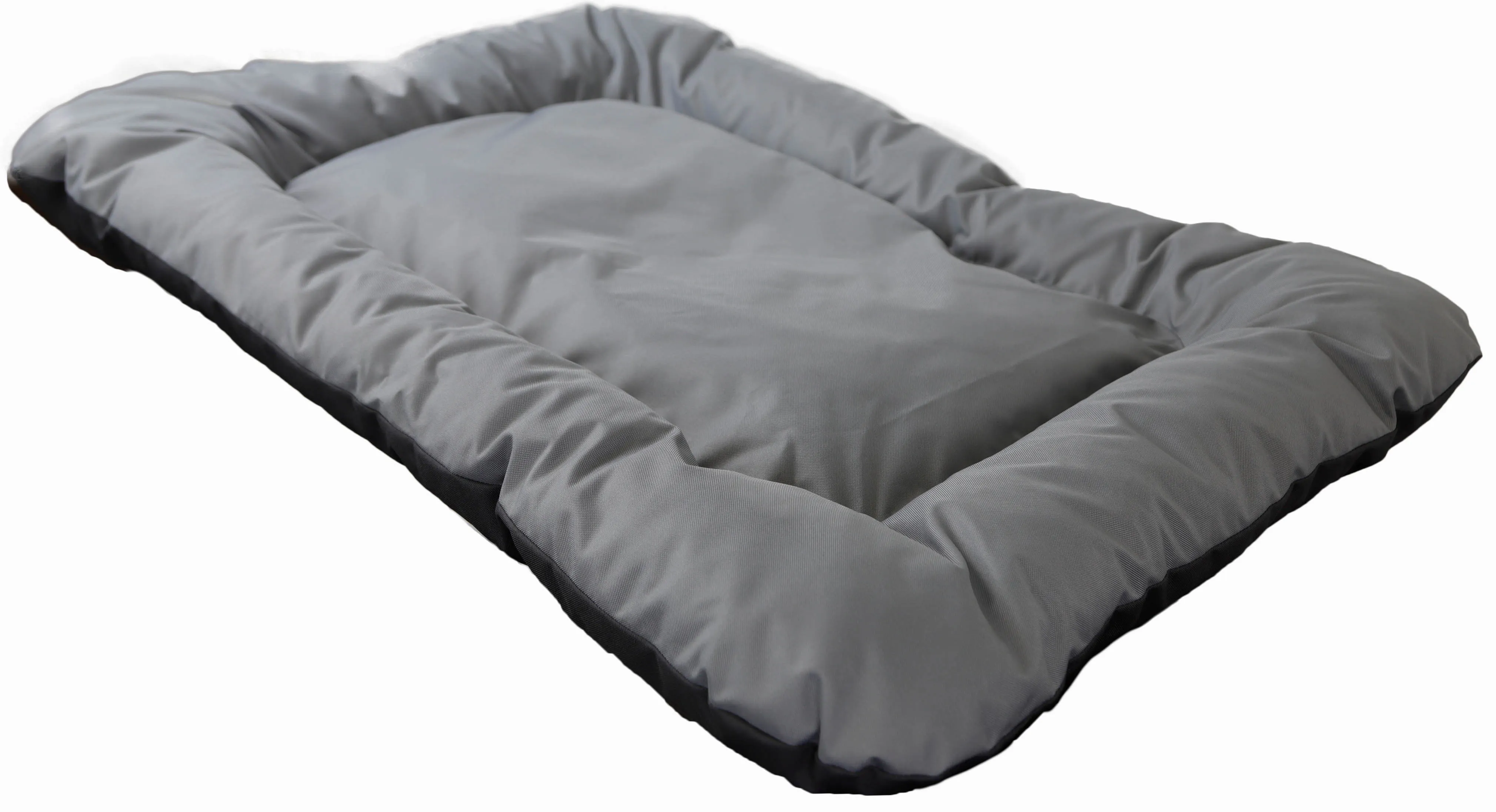 Hundebett Rocky geflammt optional mit Kissen 80x50x21cm Nur Kissen grau