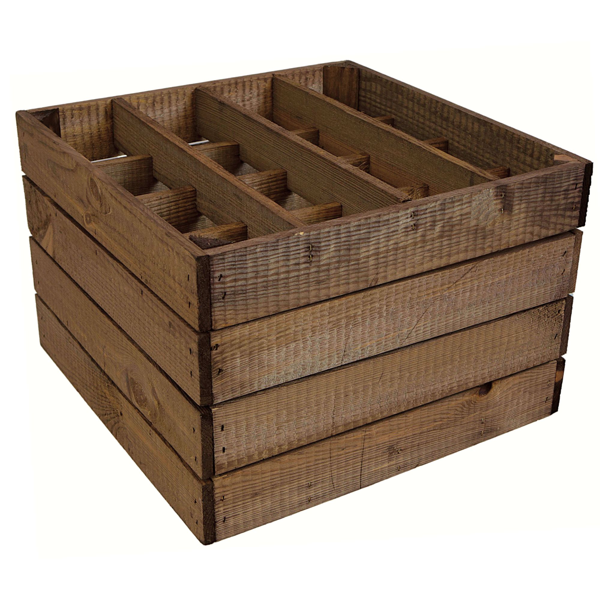 Weinregal "16er" mit dunkler Einlage 40x40x27cm Weinregal "16er" mit dunkler Einlage 40x40x27cm
