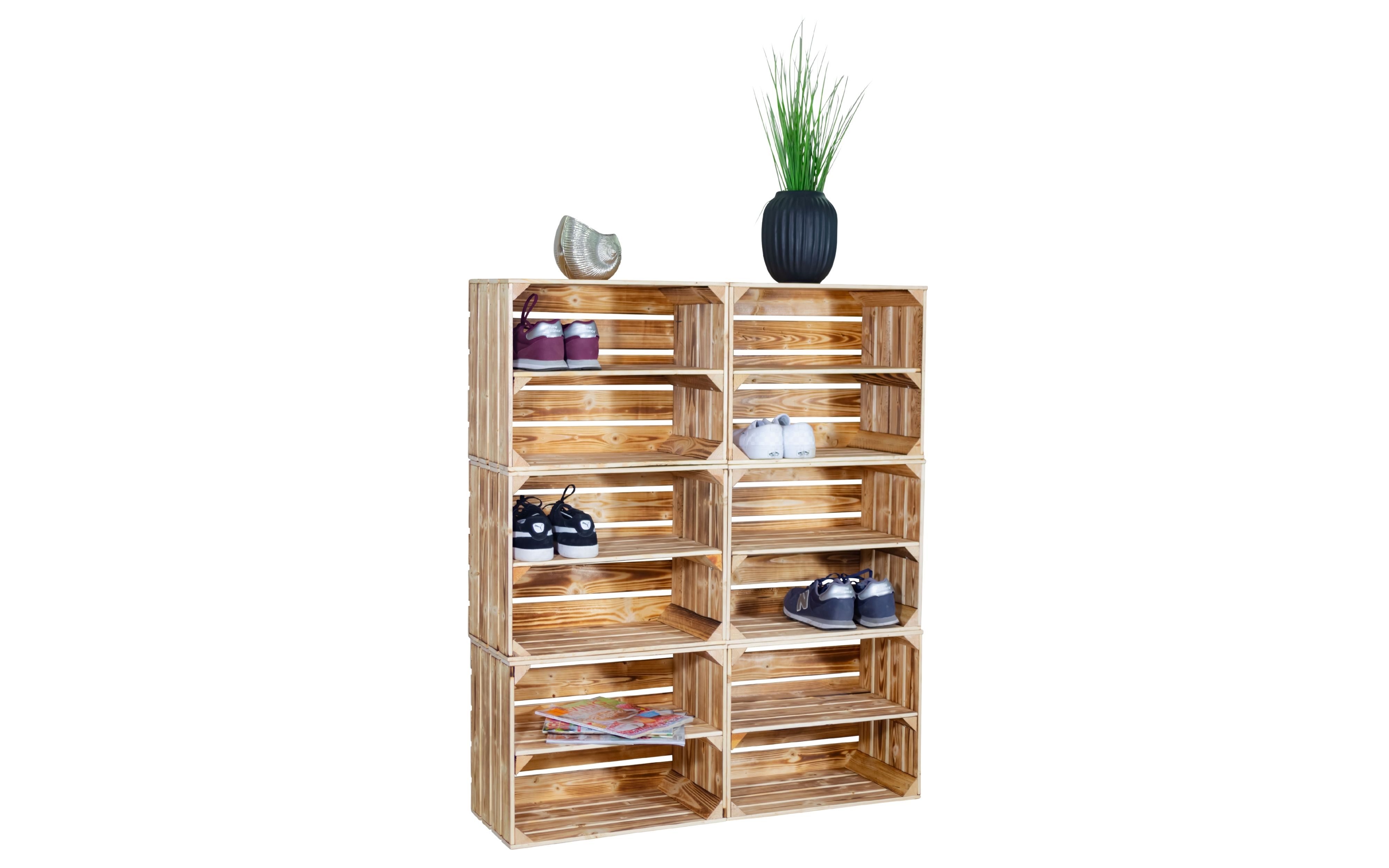 Schuhregal Schrank "Frankfurt" zum Verstauen von Schuhen Schuhregal Schrank "Frankfurt" zum Verstauen von Schuhen