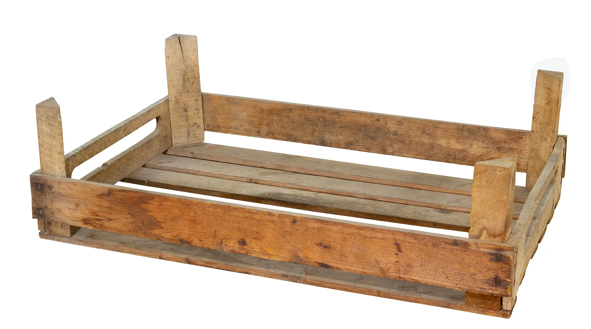 Stabile Holzsteige mit Griff 60x40x18cm