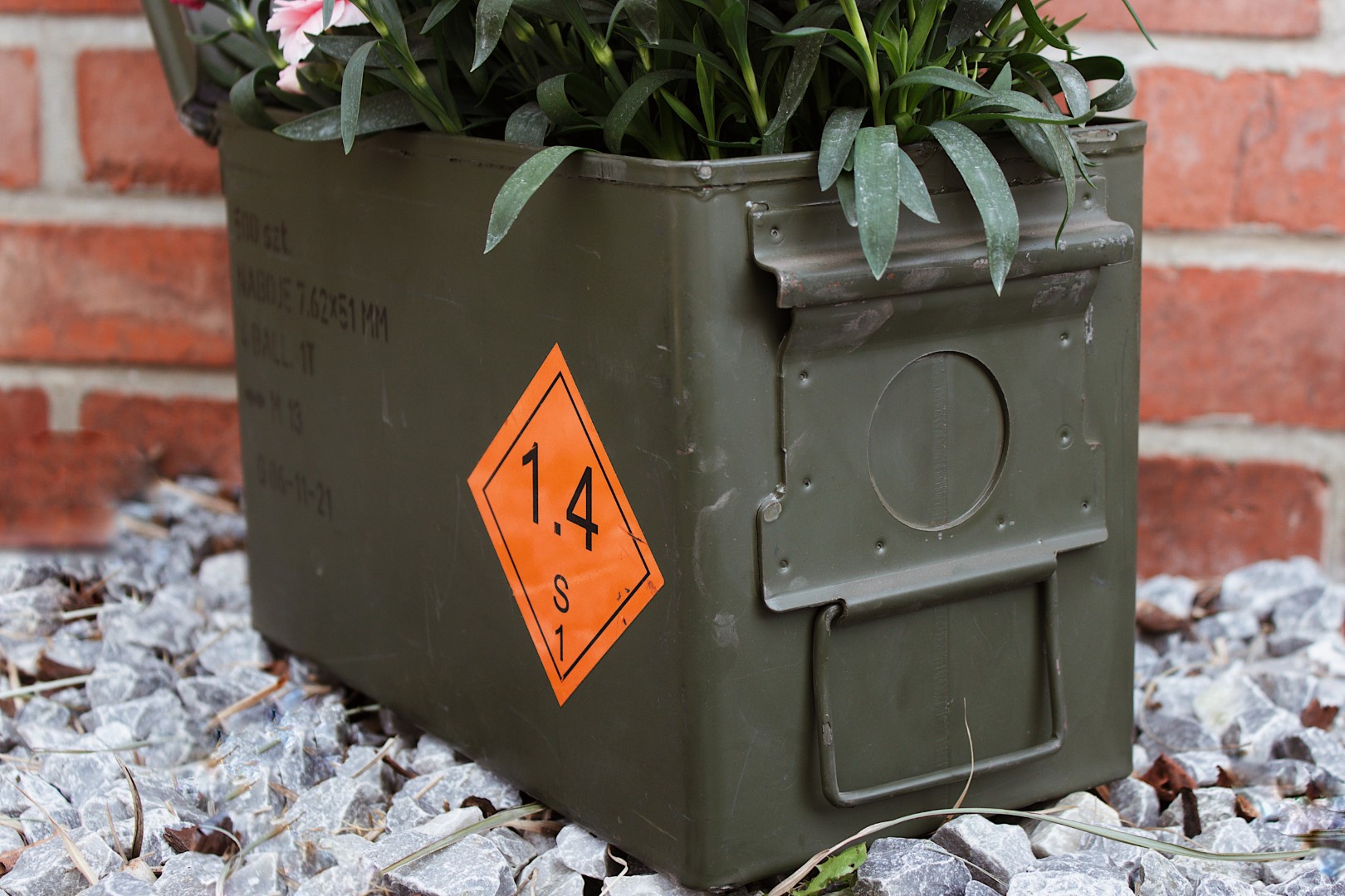 kleine Munitionskiste Metall 4API Aufbewahrungskiste 30,5 x 15,5 x 18,3cm