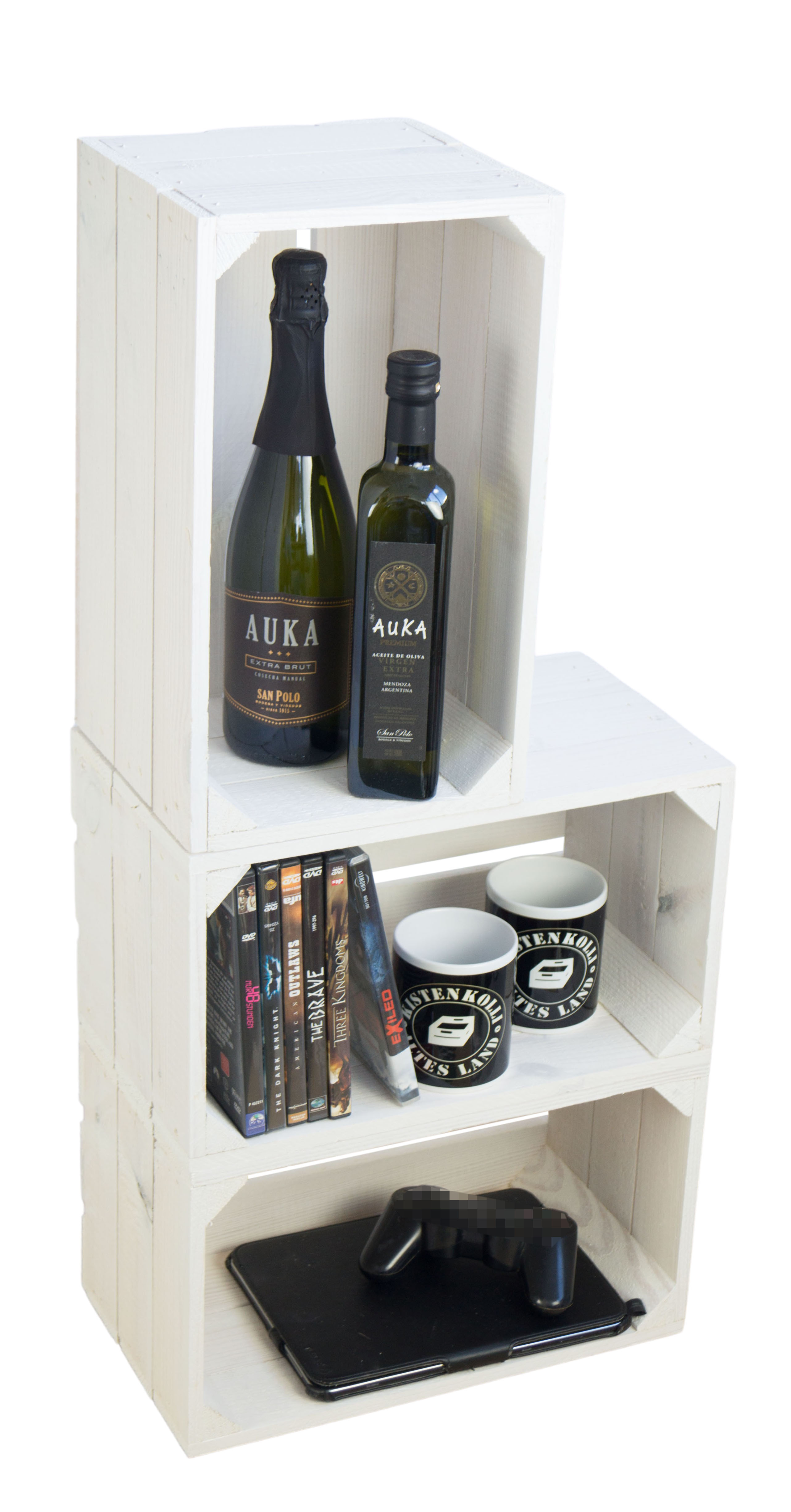 Regalkiste "Hilde" weiß ohne Regalkiste "Hilde" weiß ohne