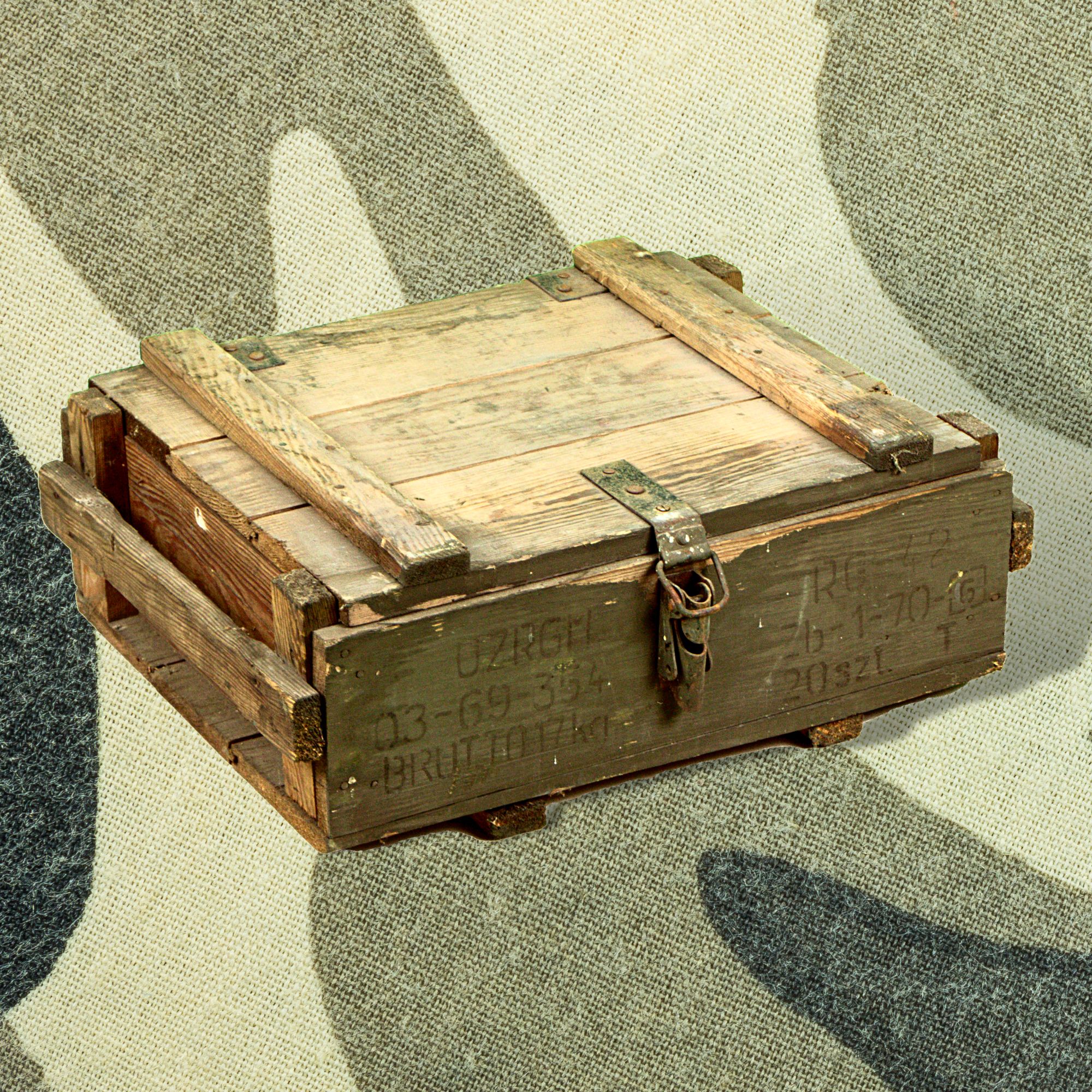 Munitionskiste Transport grün / Natur Munitionskiste Transport grün / Natur