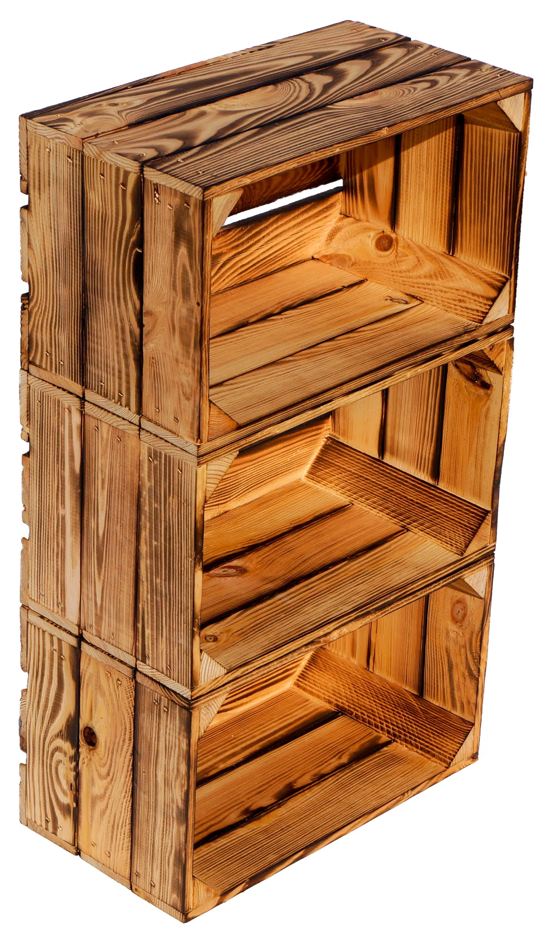 Weinkiste "Hilde" geflammt ohne 38x22x19cm Weinkiste "Hilde" geflammt ohne 38x22x19cm