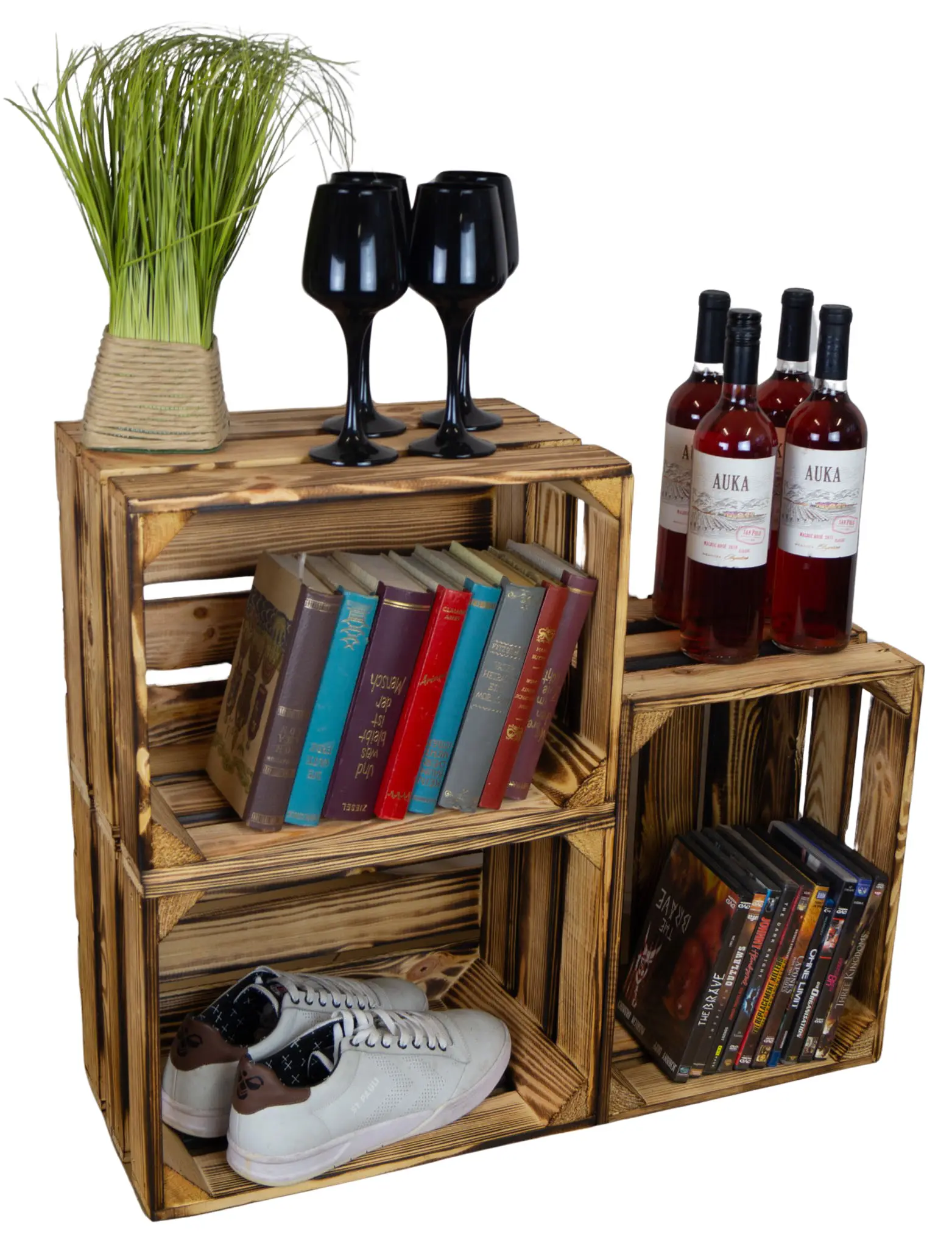 Kleine Obstkiste Bella in geflammt Kleine Obstkiste Bella in geflammt