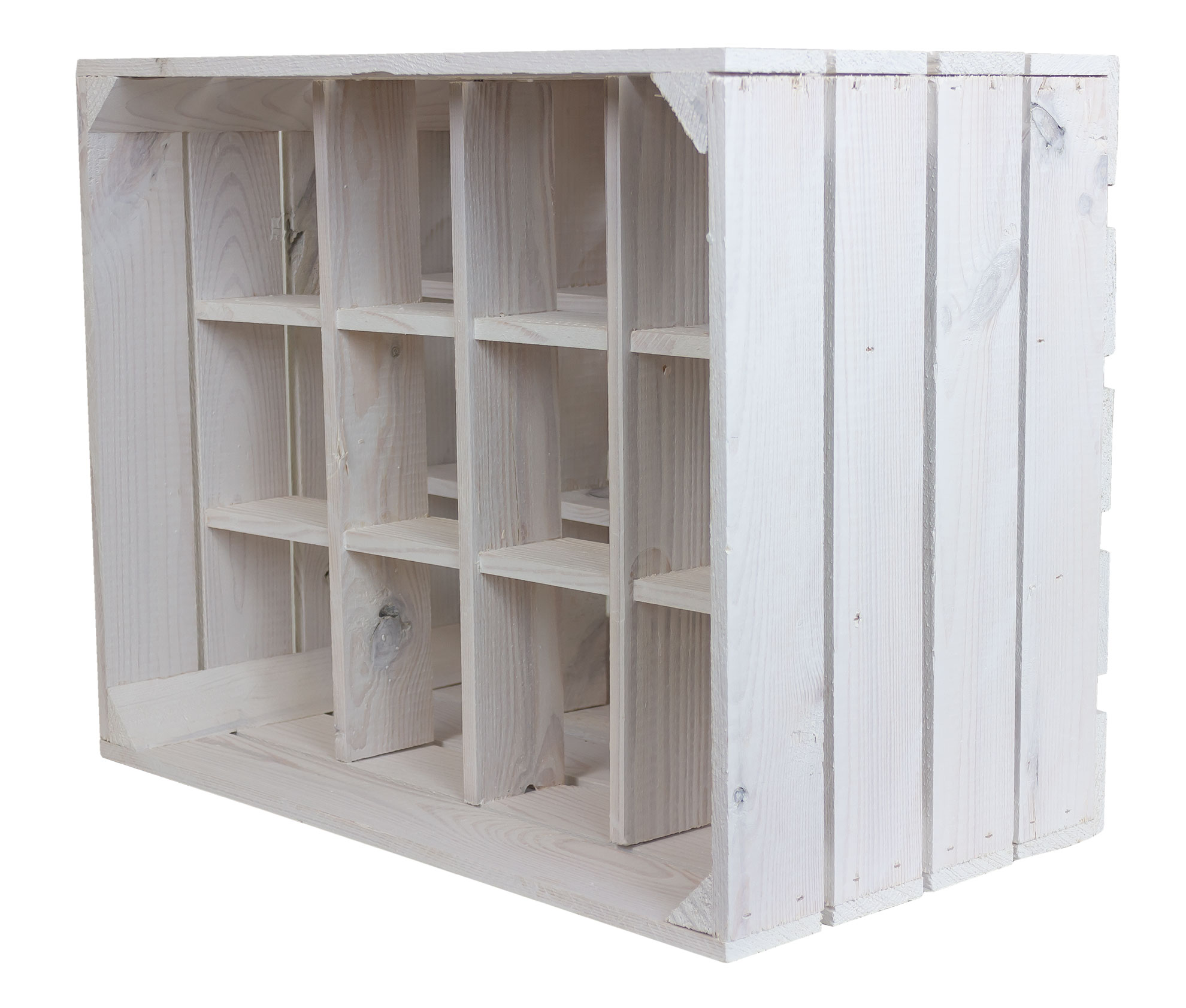 Flaschenregal Weinregal Henry 12er weiß 50x40x30cm