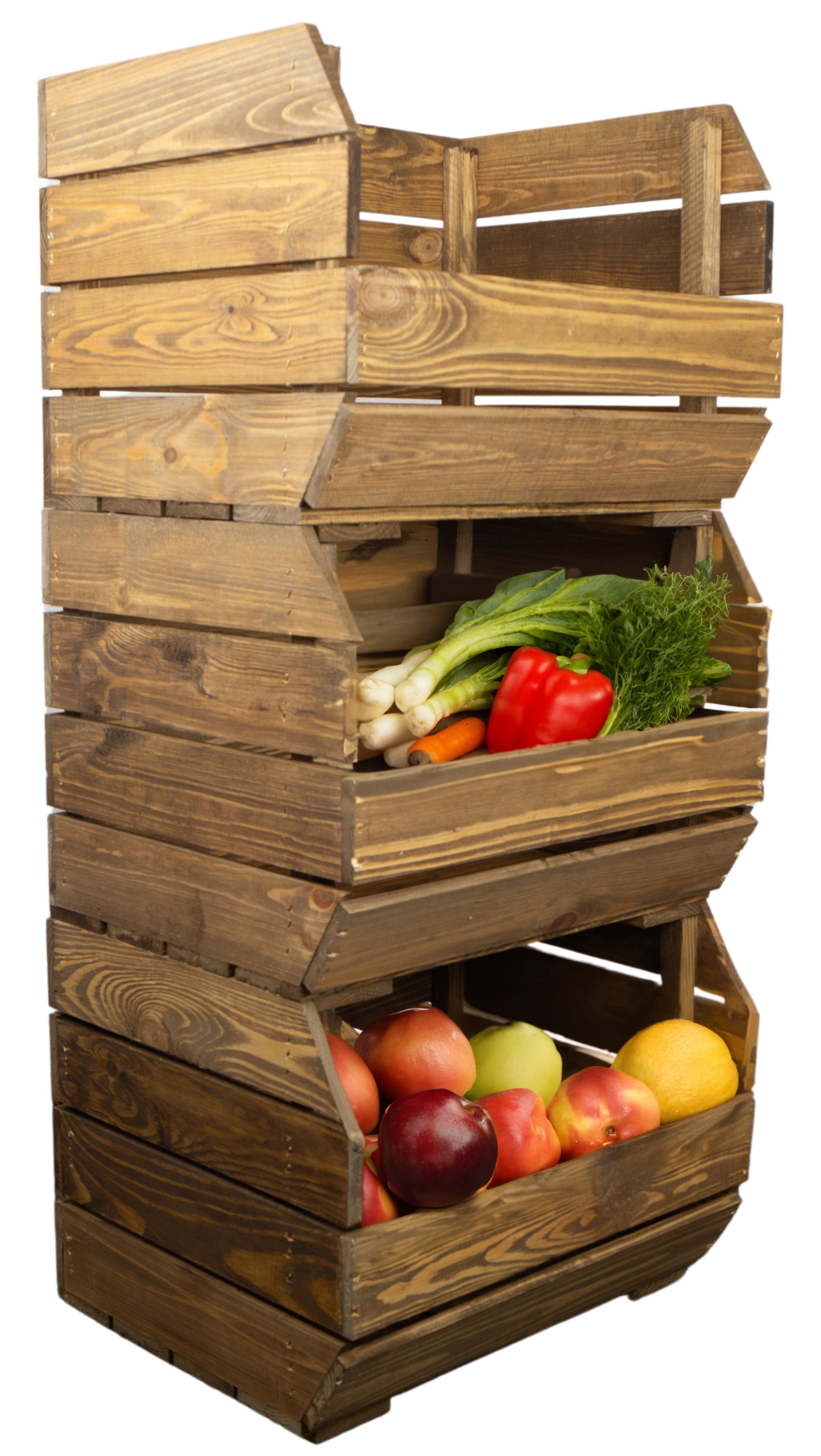 3er Set Kartoffelsteige 40x33x30 cm in palisander 3er Set Kartoffelsteige 40x33x30 cm in palisander