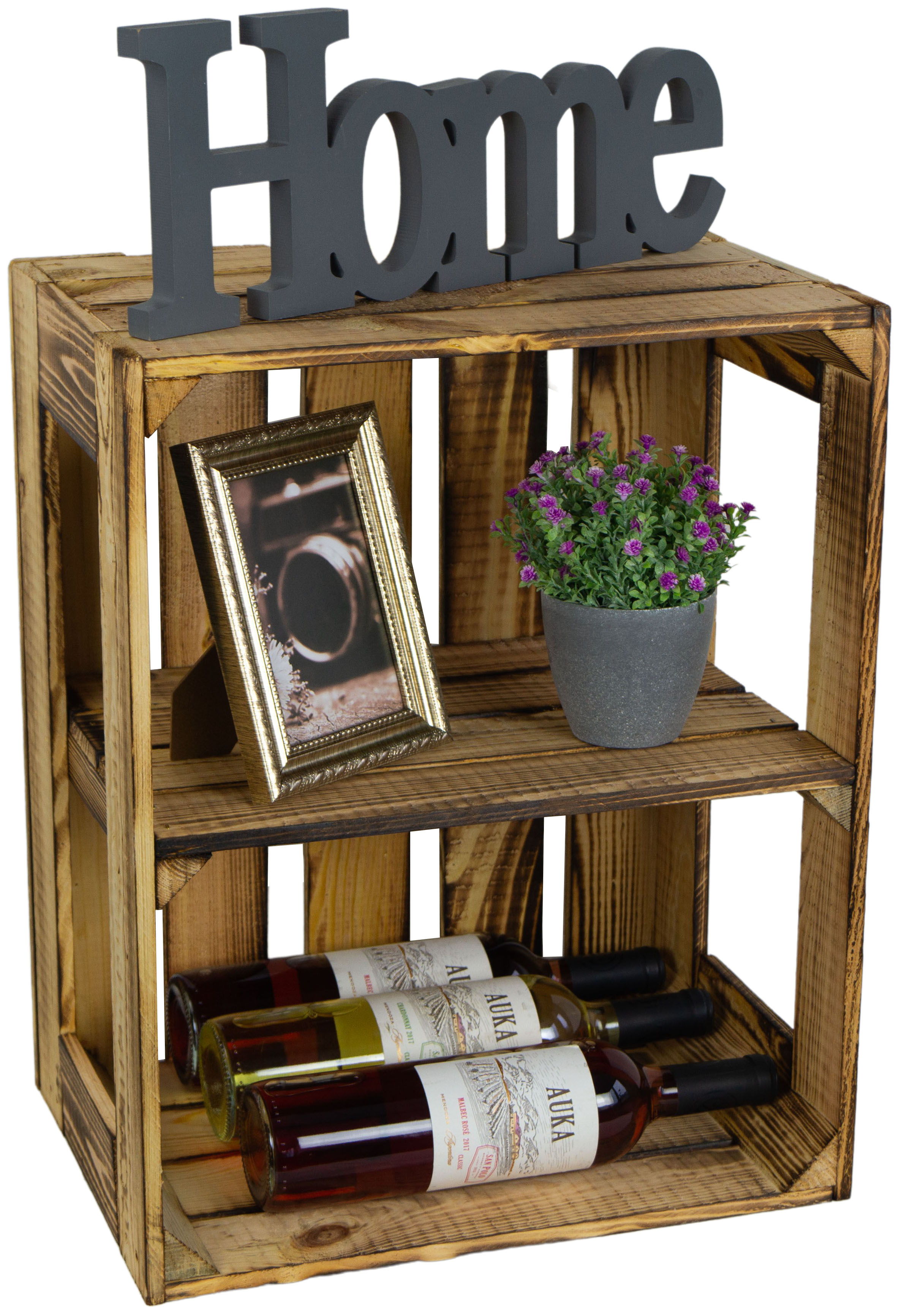 Geflammte Regalkiste Display Edition 50x40x30cm