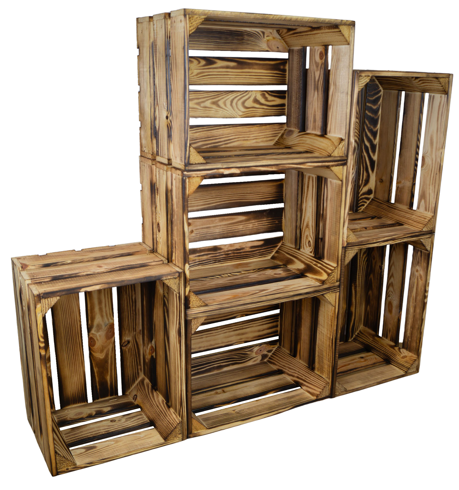 Kleine Obstkiste Bella in geflammt Kleine Obstkiste Bella in geflammt