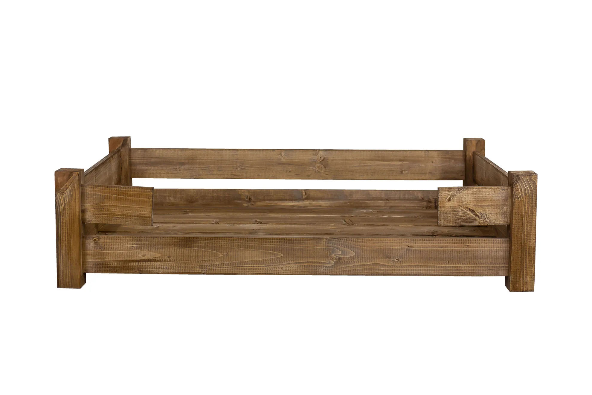 Hundebett Winston XXL Palisander mit Füßen ohne Kissen 100x60x25cm