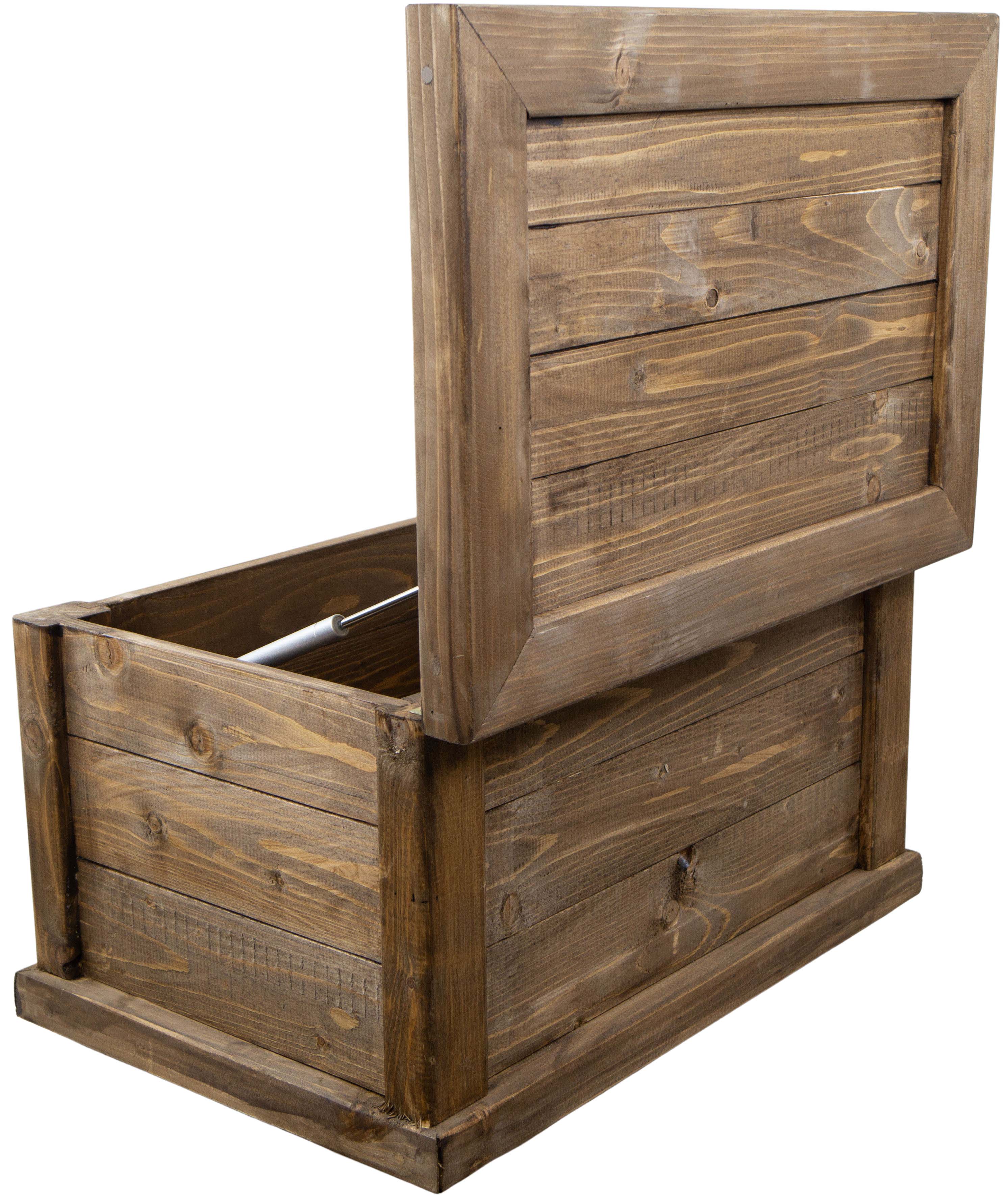 massive Holztruhe UK braun mit Zylinder 60x40x34cm massive Holztruhe UK braun mit Zylinder 60x40x34cm