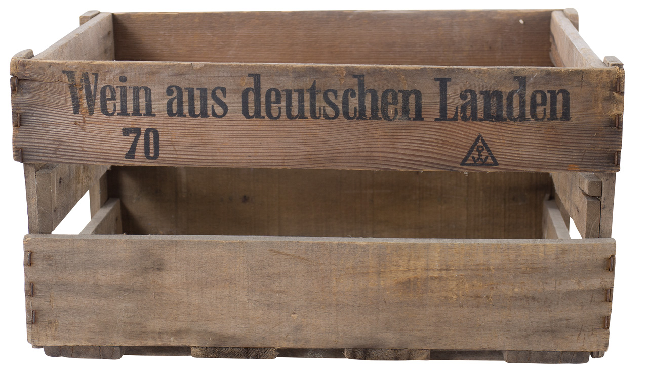 Alte Pfälzer Weinkiste 46x30,5x24cm Alte Pfälzer Weinkiste 46x30,5x24cm