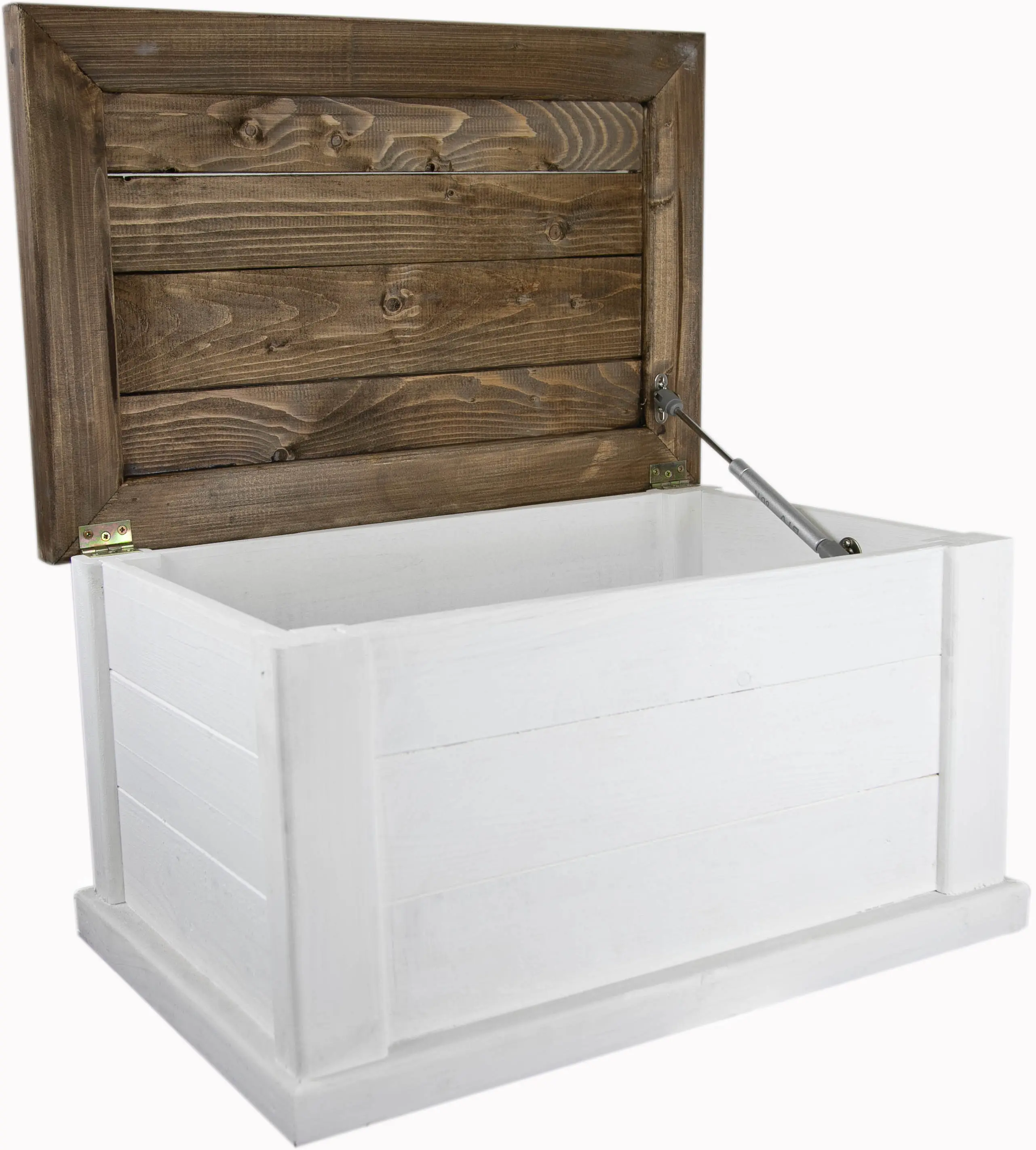 massive Holztruhe UK weiß-braun mit Zylinder 60x40x34cm massive Holztruhe UK weiß-braun mit Zylinder 60x40x34cm