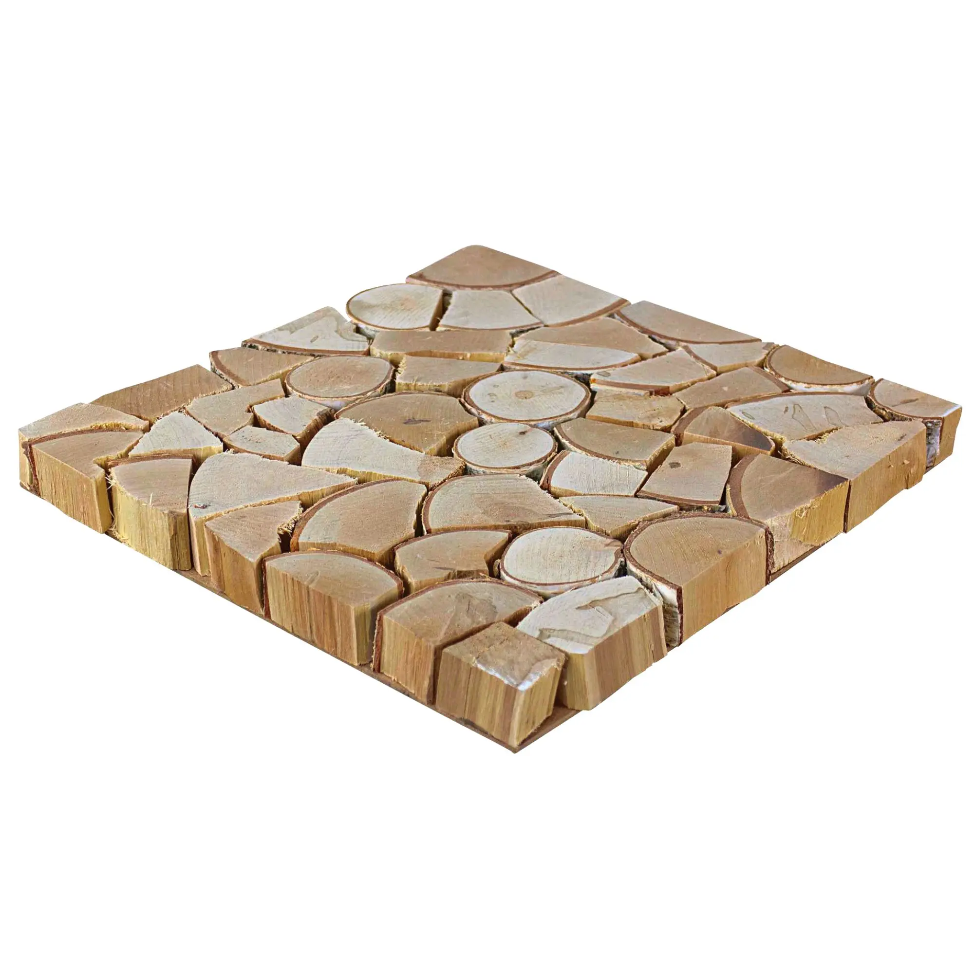 Birkenholzplatte Unterlage Wandverkleidung 38x38x4cm