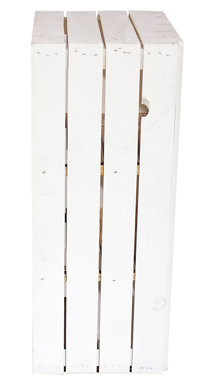 Weiß geflammte schmale Regalkiste 68x40x31cm Weiß geflammte schmale Regalkiste 75x40x31cm