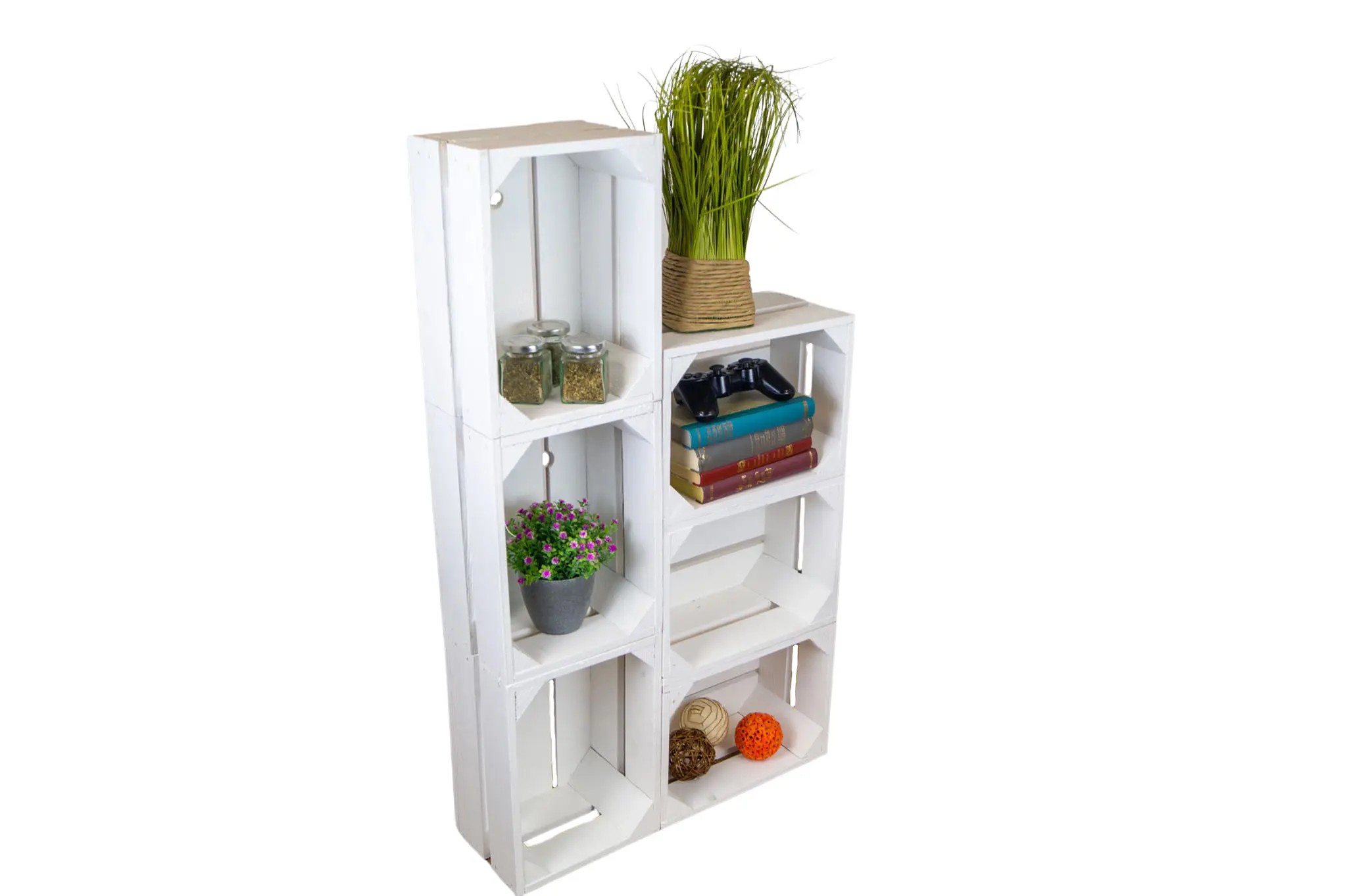 Kleine Holzkiste "Frieda" weiß