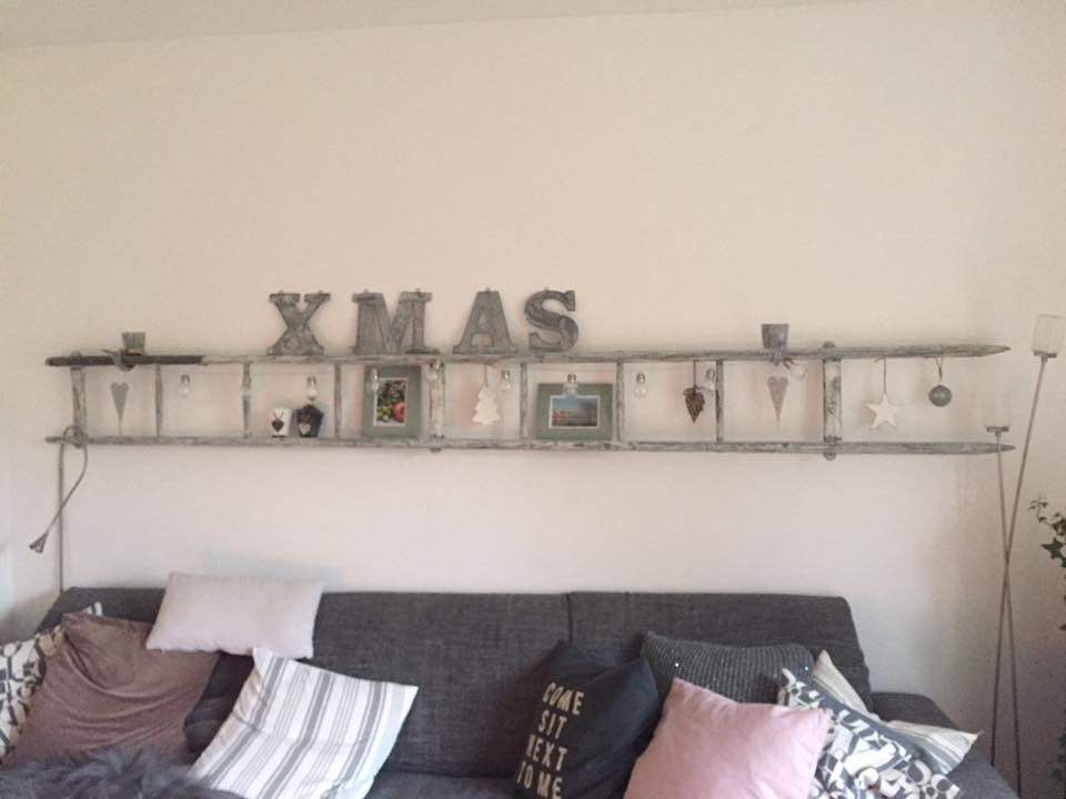 Historische Altländer Holzleiter 165cm Historische Altländer Holzleiter 100cm