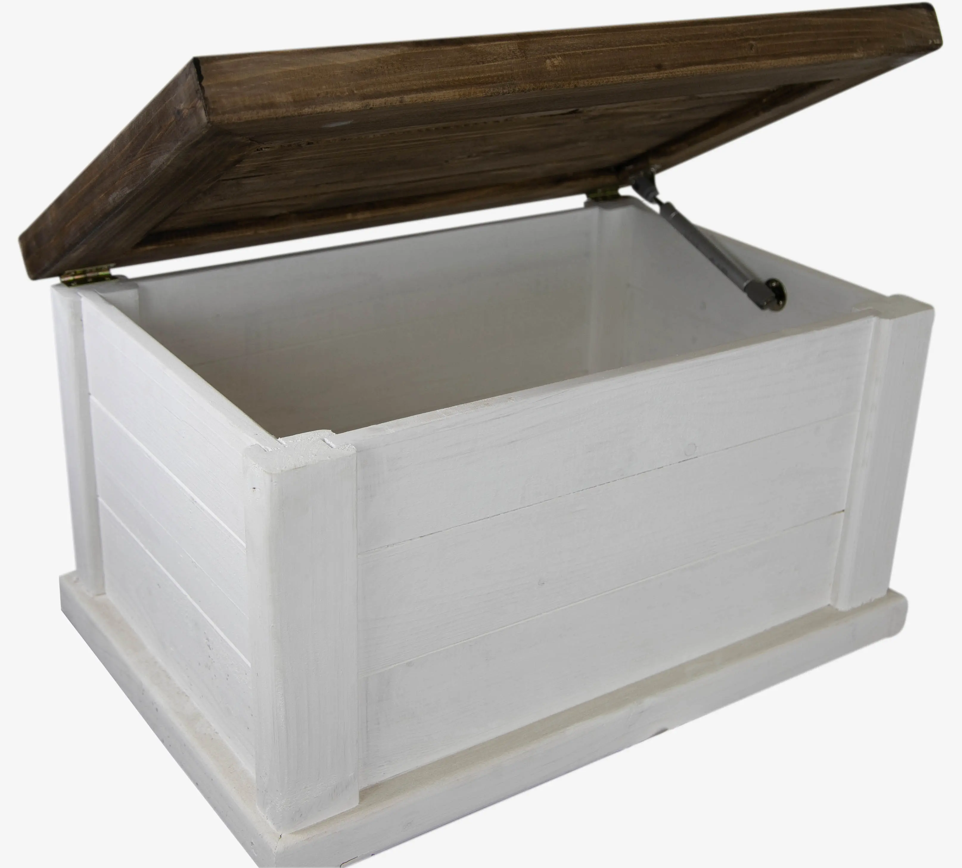 massive Holztruhe UK weiß-braun mit Zylinder 60x40x34cm massive Holztruhe UK weiß-braun mit Zylinder 60x40x34cm