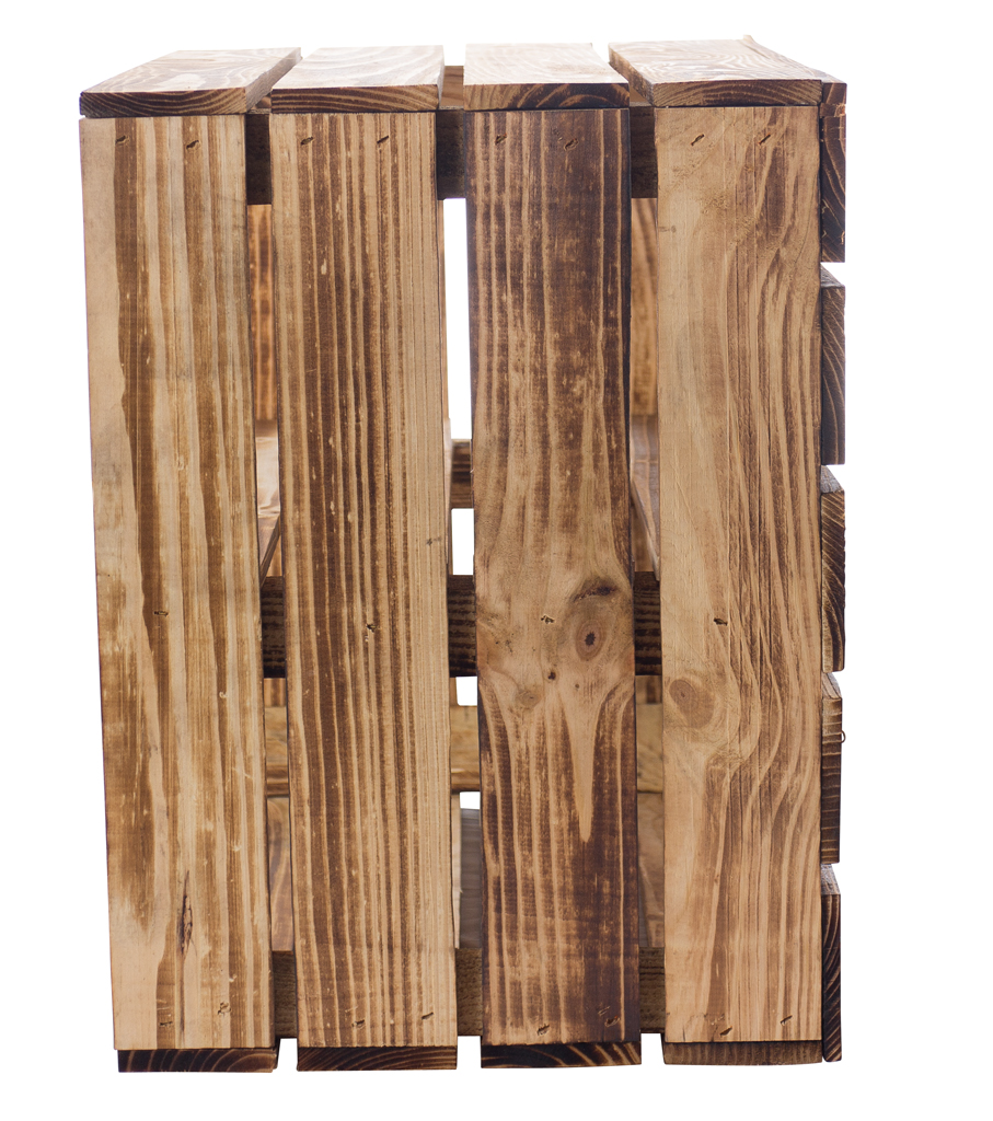 Geflammte Kiste für Schuh-und Bücherregal 50x40x30cm Geflammte Kiste für Schuh-und Bücherregal 50x40x30cm