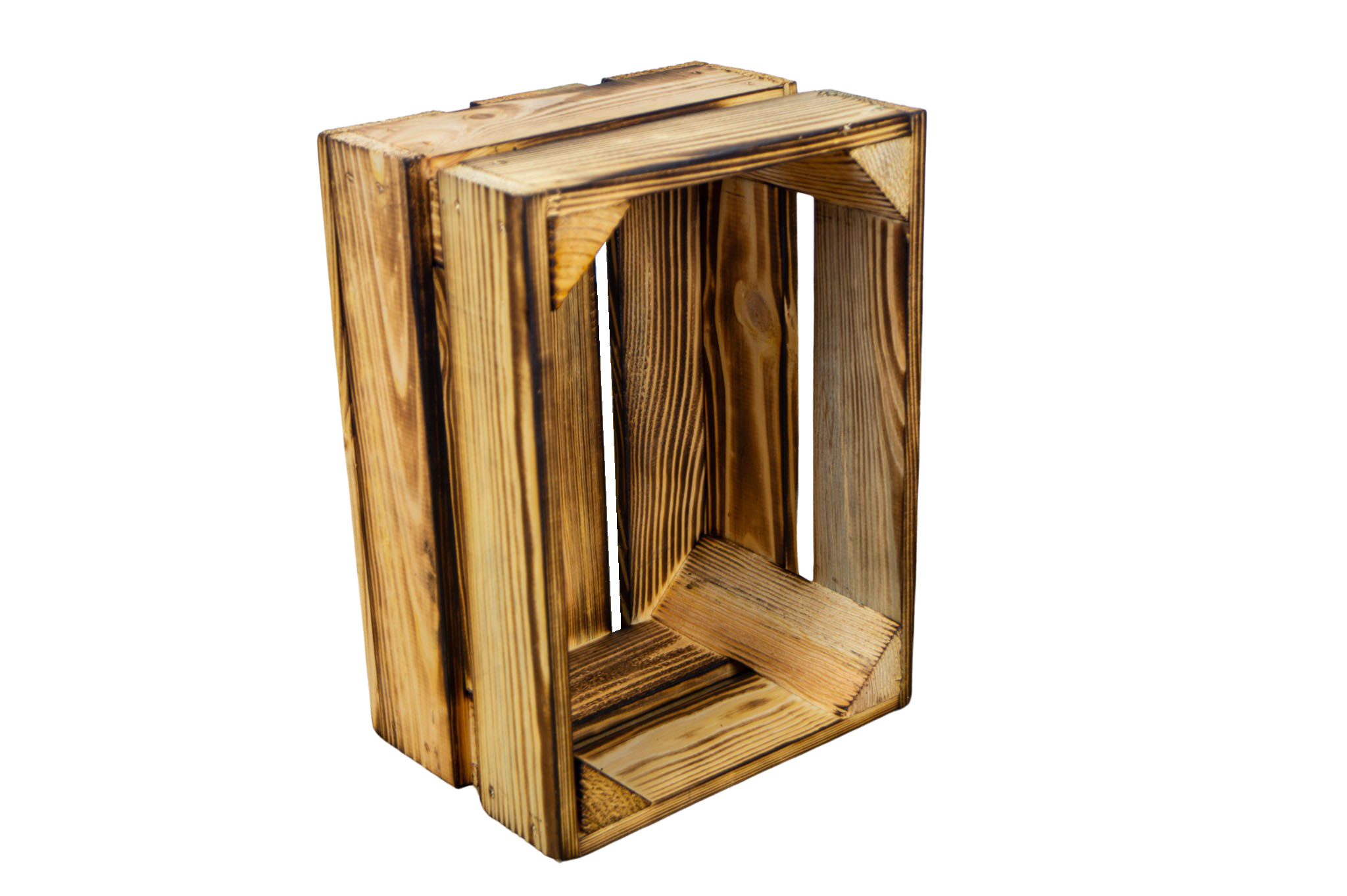 Kleine Holzkiste "Frieda" flambiert Kleine Holzkiste "Frieda" flambiert