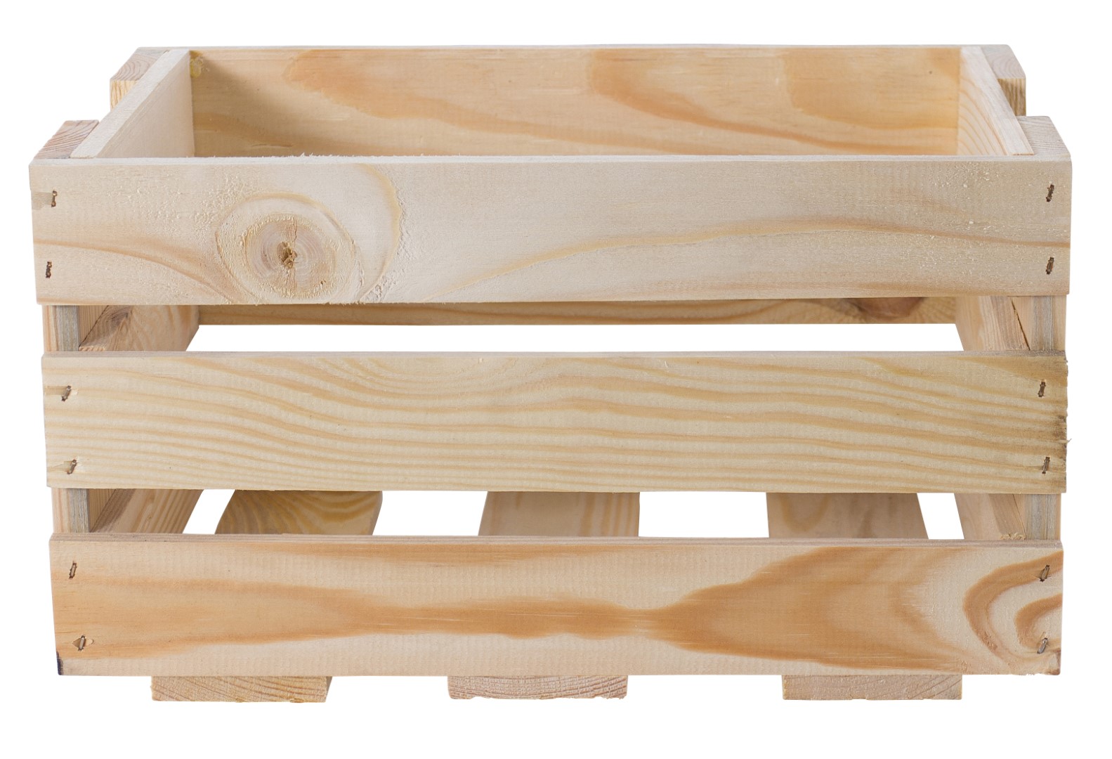 Helle mini Weinkiste 34x23x19cm