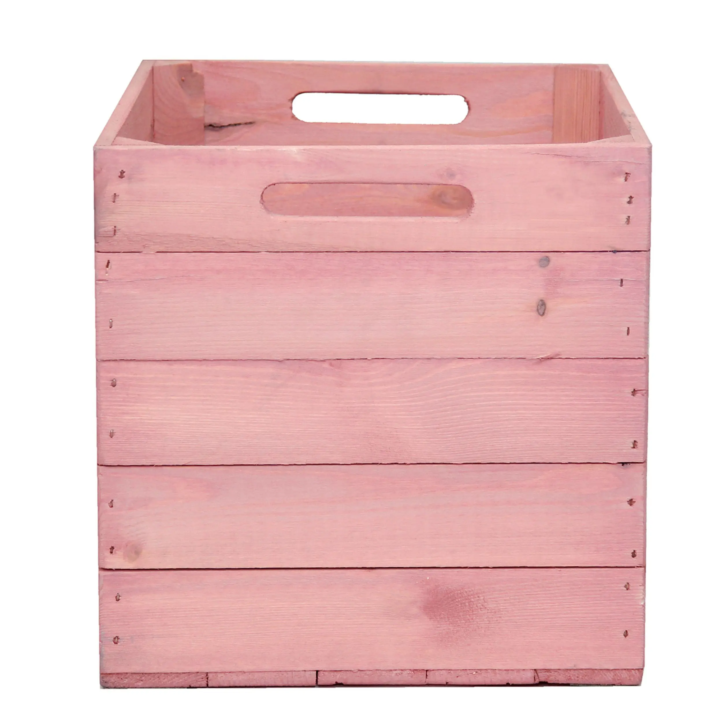 Holzkiste in Rosa für Kallax Regale 33x37,5x32,5cm Holzkiste in Rosa für Kallax Regale 33x37,5x32,5cm