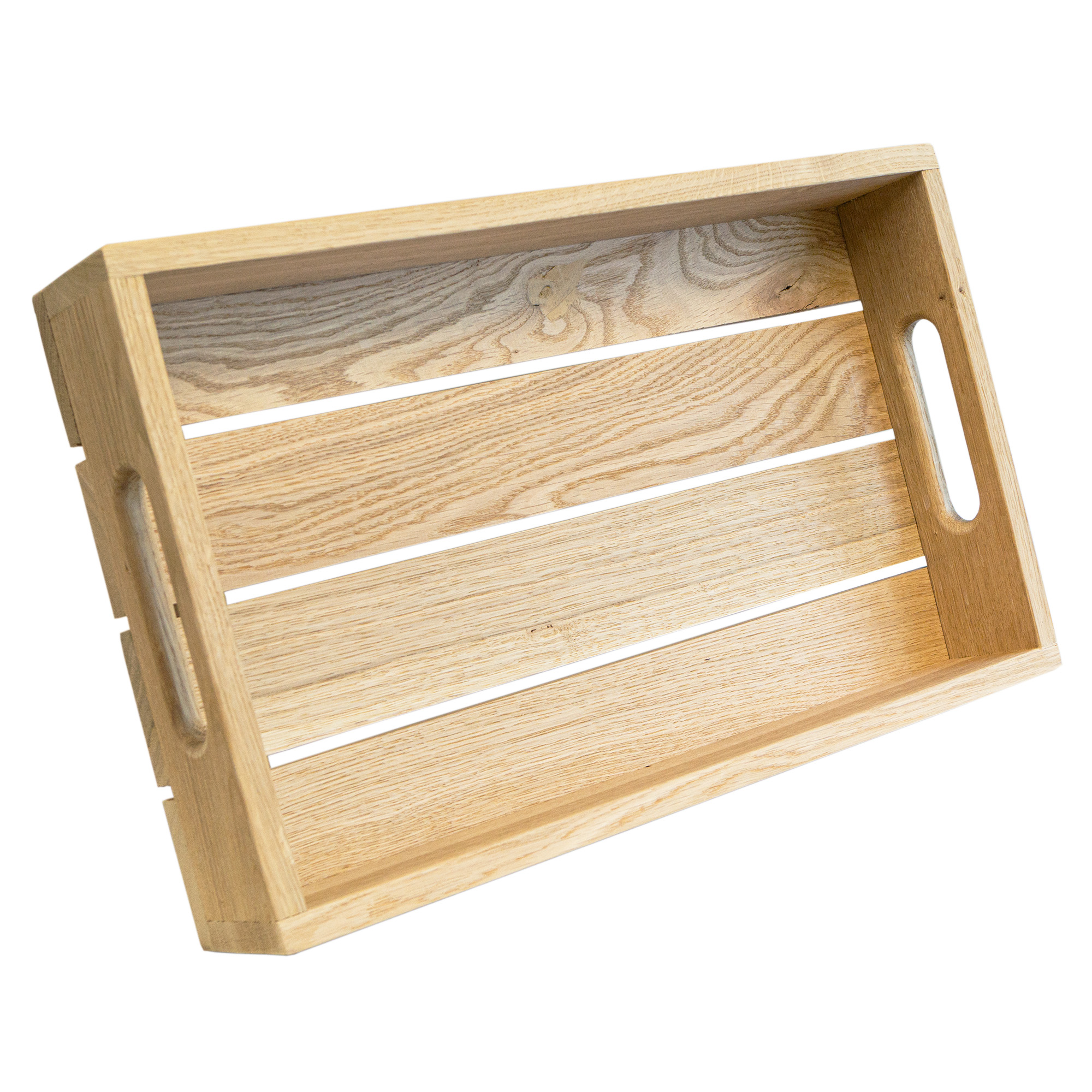 Eichentablett aus Massivholz kaufen | Serviertablett aus Eiche in zwei Größen 50x30x8cm