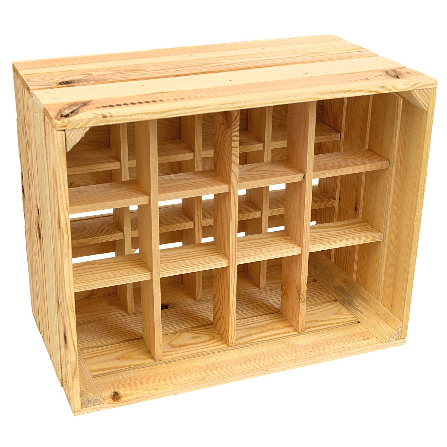 Flaschenregal Weinregal Henry 12er Natur 50x40x30cm