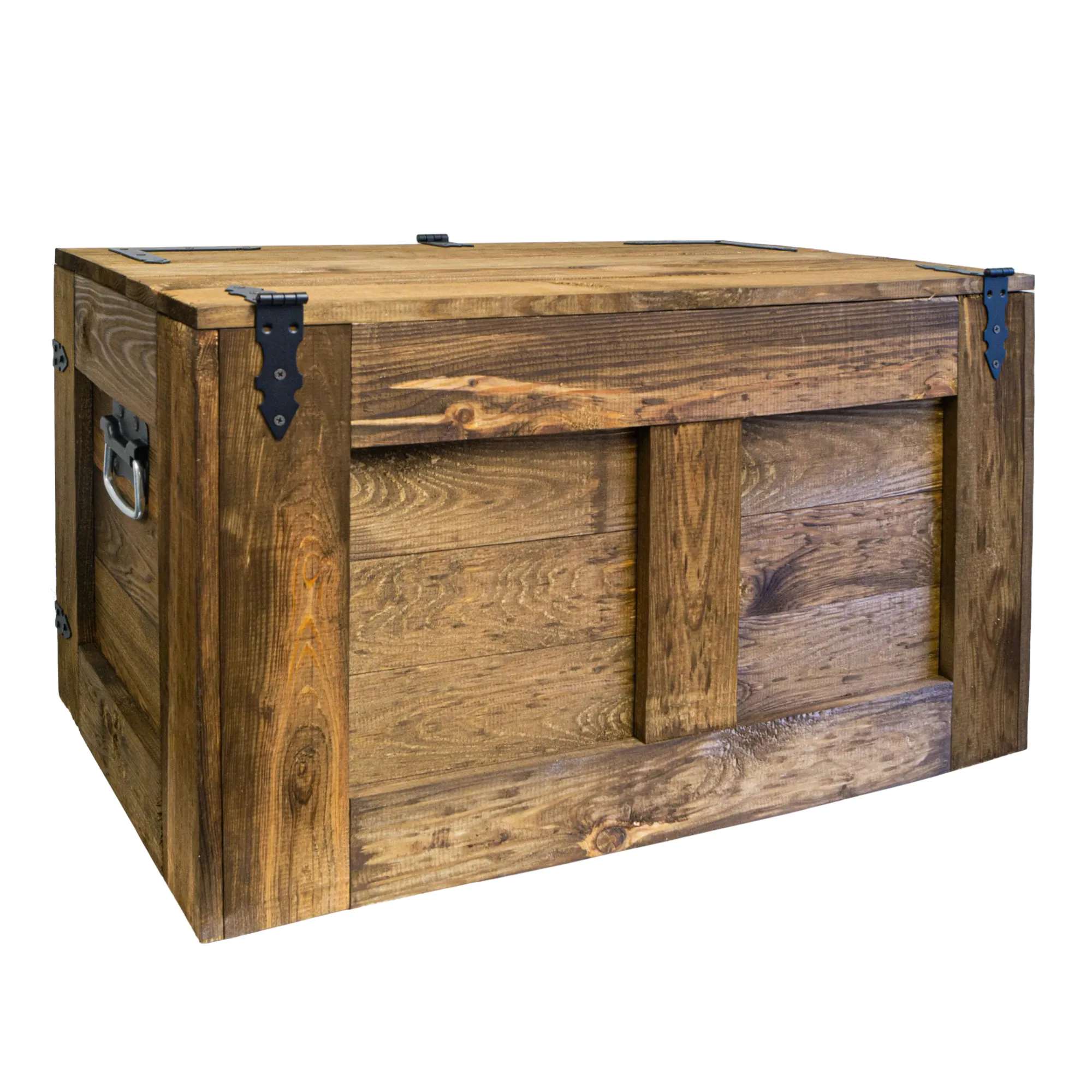 Grosse Holztruhe Oskar Palisander 80x45x47cm