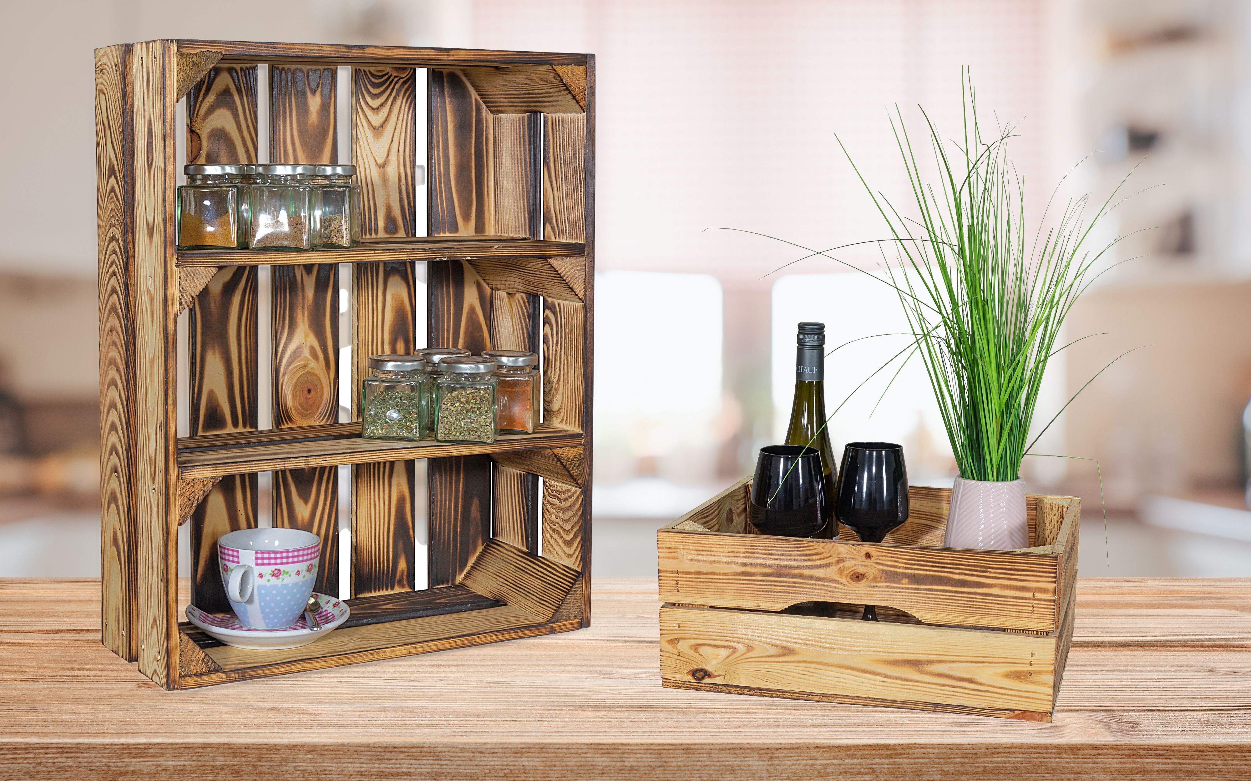 Küchenset "Tiffany" als Gewürz und Pflanzenregal Küchenset "Tiffany" als Gewürz und Pflanzenregal