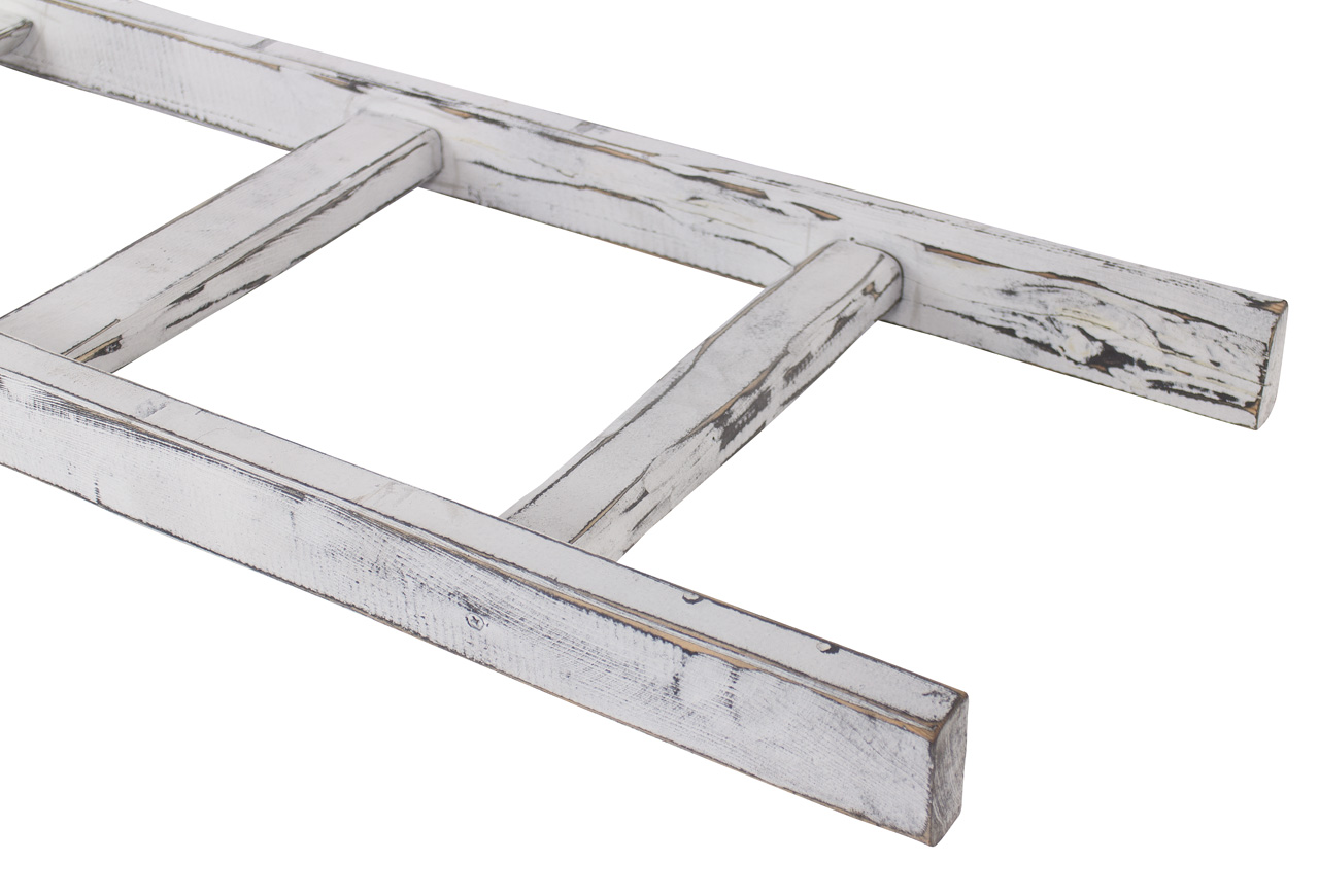 Neue Holzleiter "Shabby Altländer Art" 100cm Neue Holzleiter "Shabby Altländer Art" 100cm